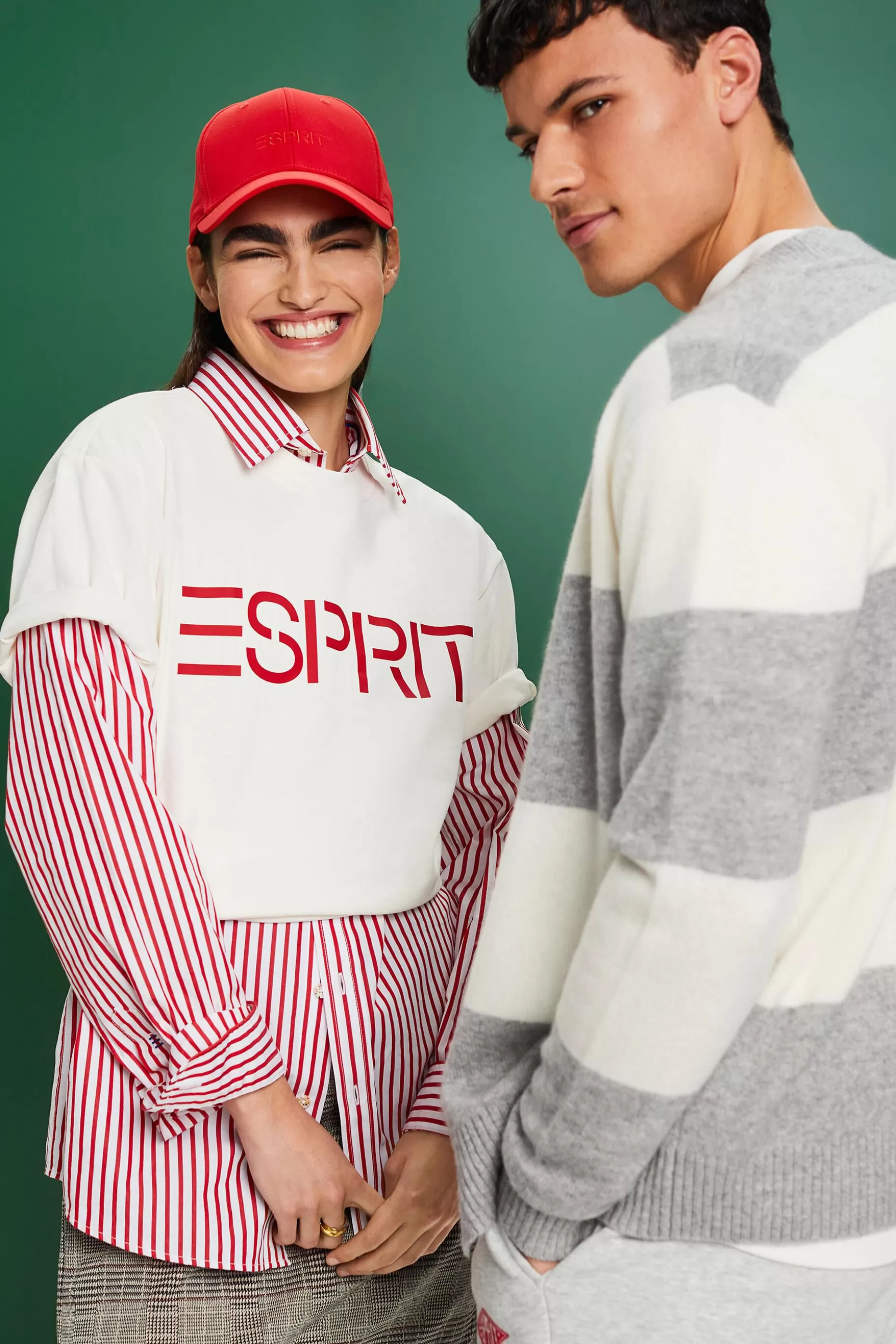 ESPRIT Unisex Logo Cotton Jersey T-Shirt at our Online Shop *Men T-Shirts + Polos