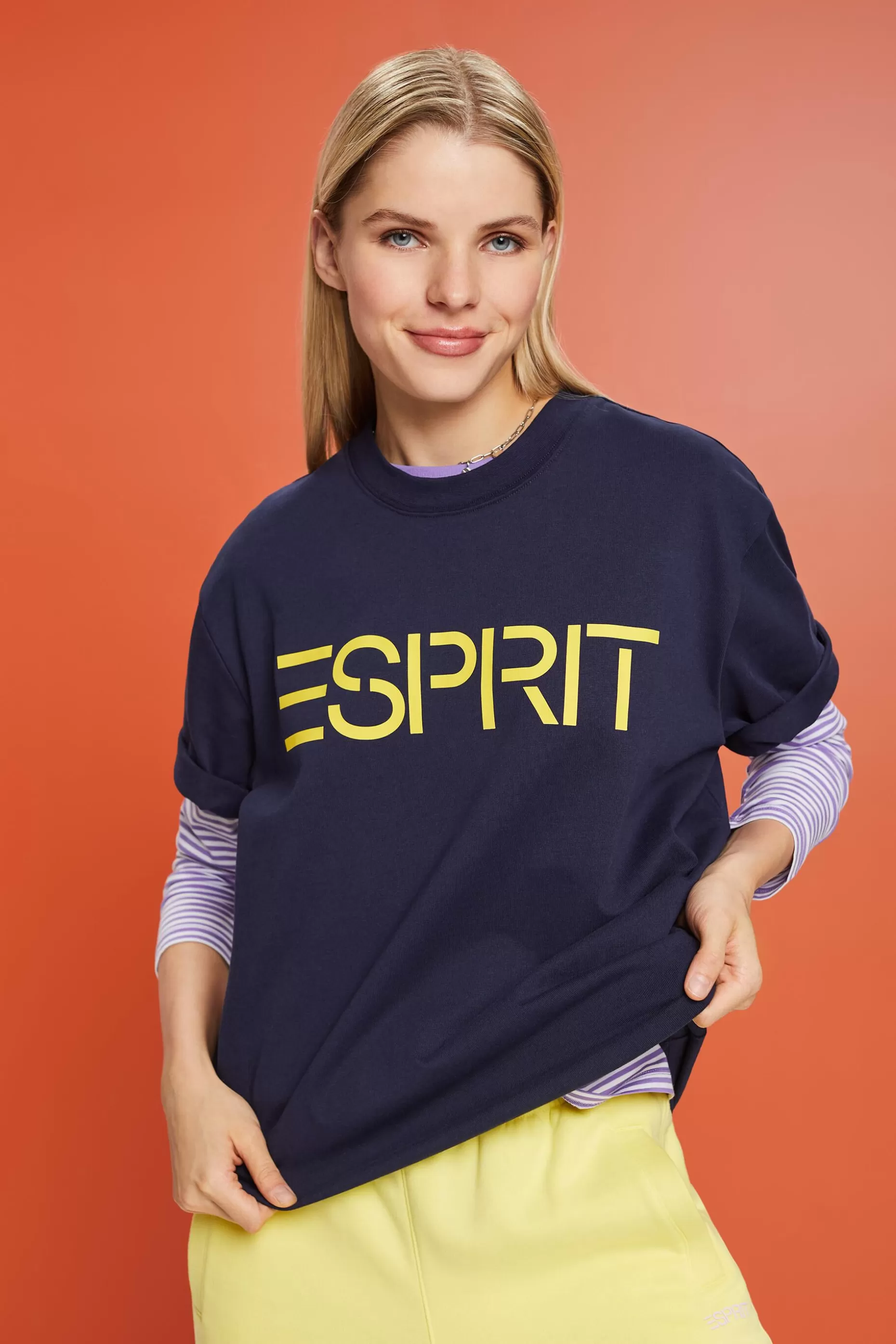 ESPRIT Unisex Logo Cotton Jersey T-Shirt at our Online Shop *Men T-Shirts + Polos