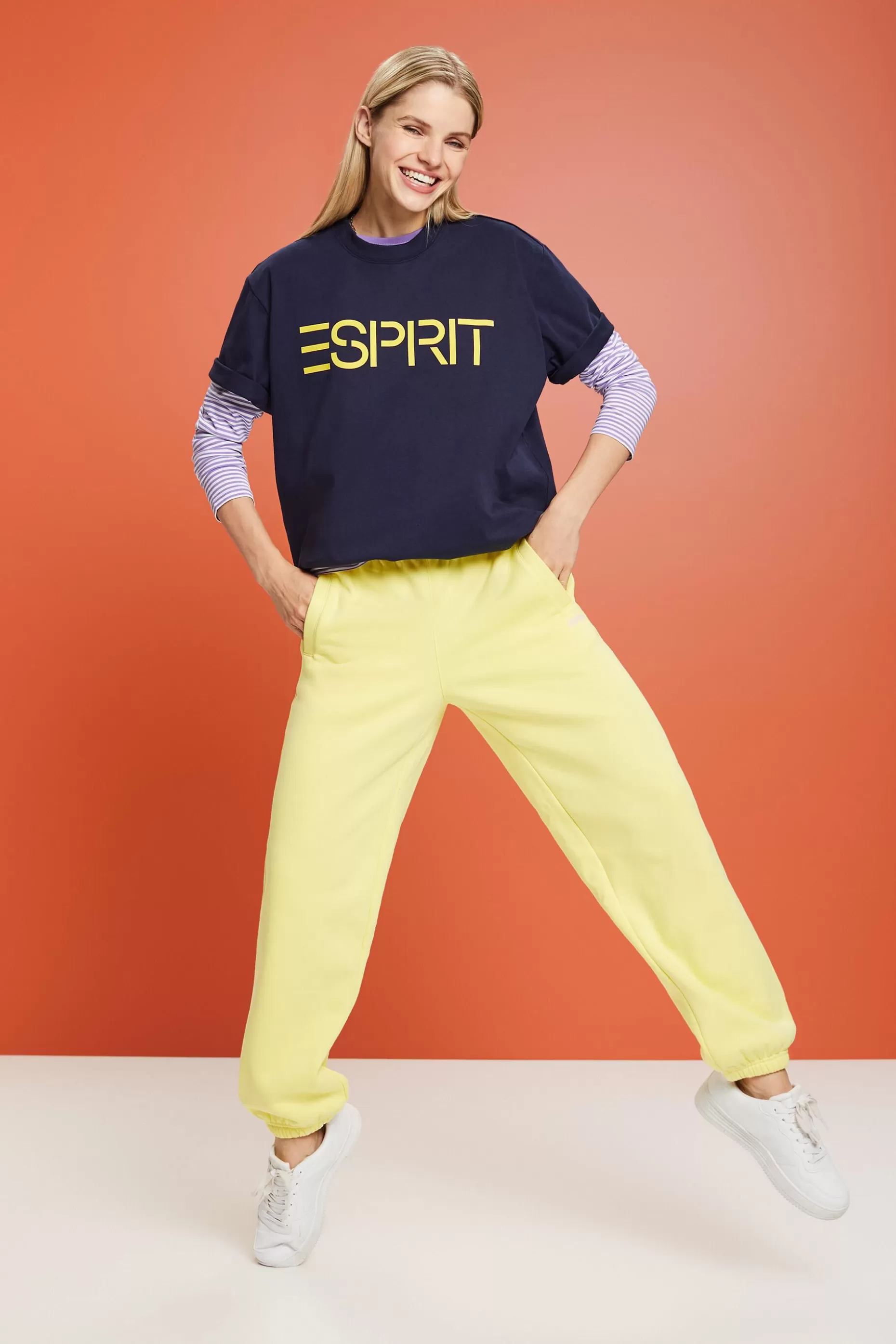 ESPRIT Unisex Logo Cotton Jersey T-Shirt at our Online Shop *Men T-Shirts + Polos