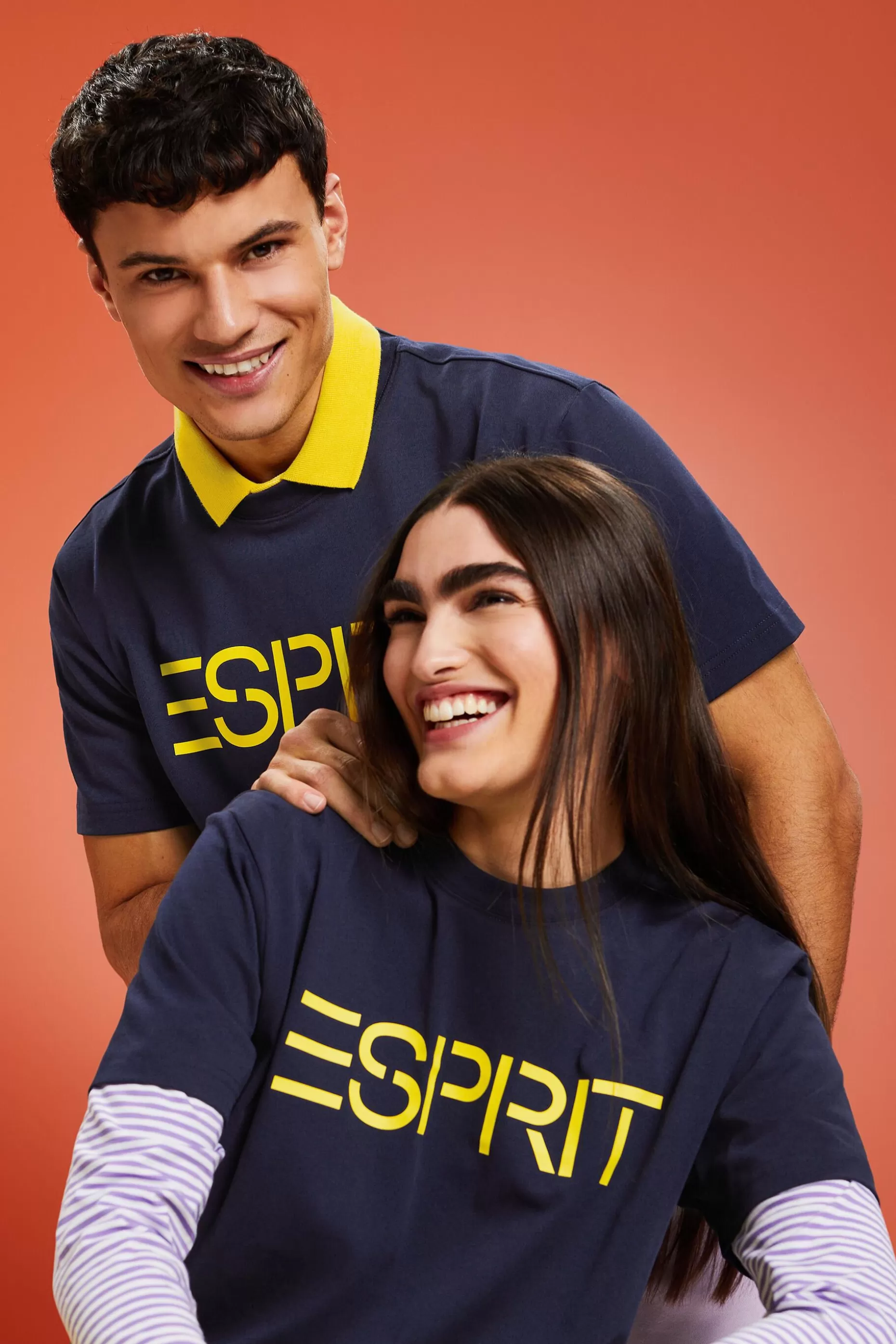 ESPRIT Unisex Logo Cotton Jersey T-Shirt at our Online Shop *Men T-Shirts + Polos