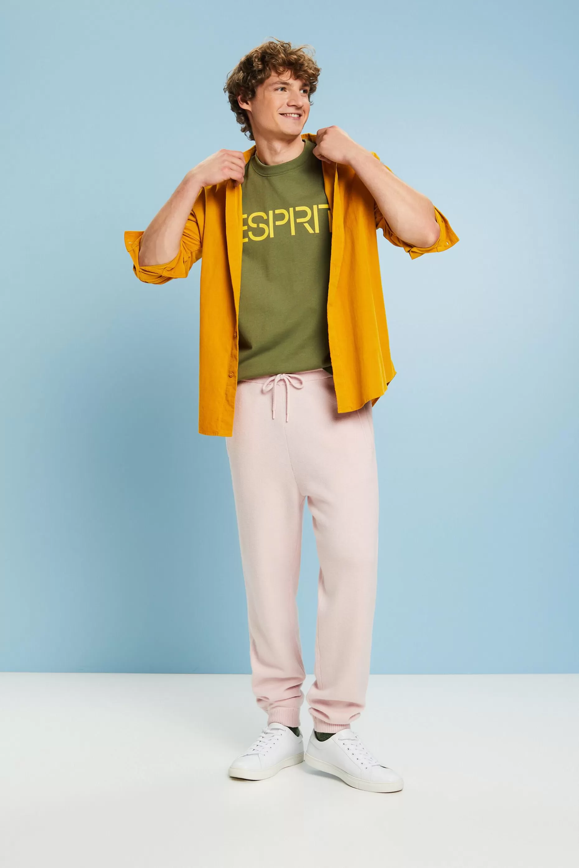 ESPRIT Unisex Logo Cotton Jersey T-Shirt at our Online Shop *Men T-Shirts + Polos