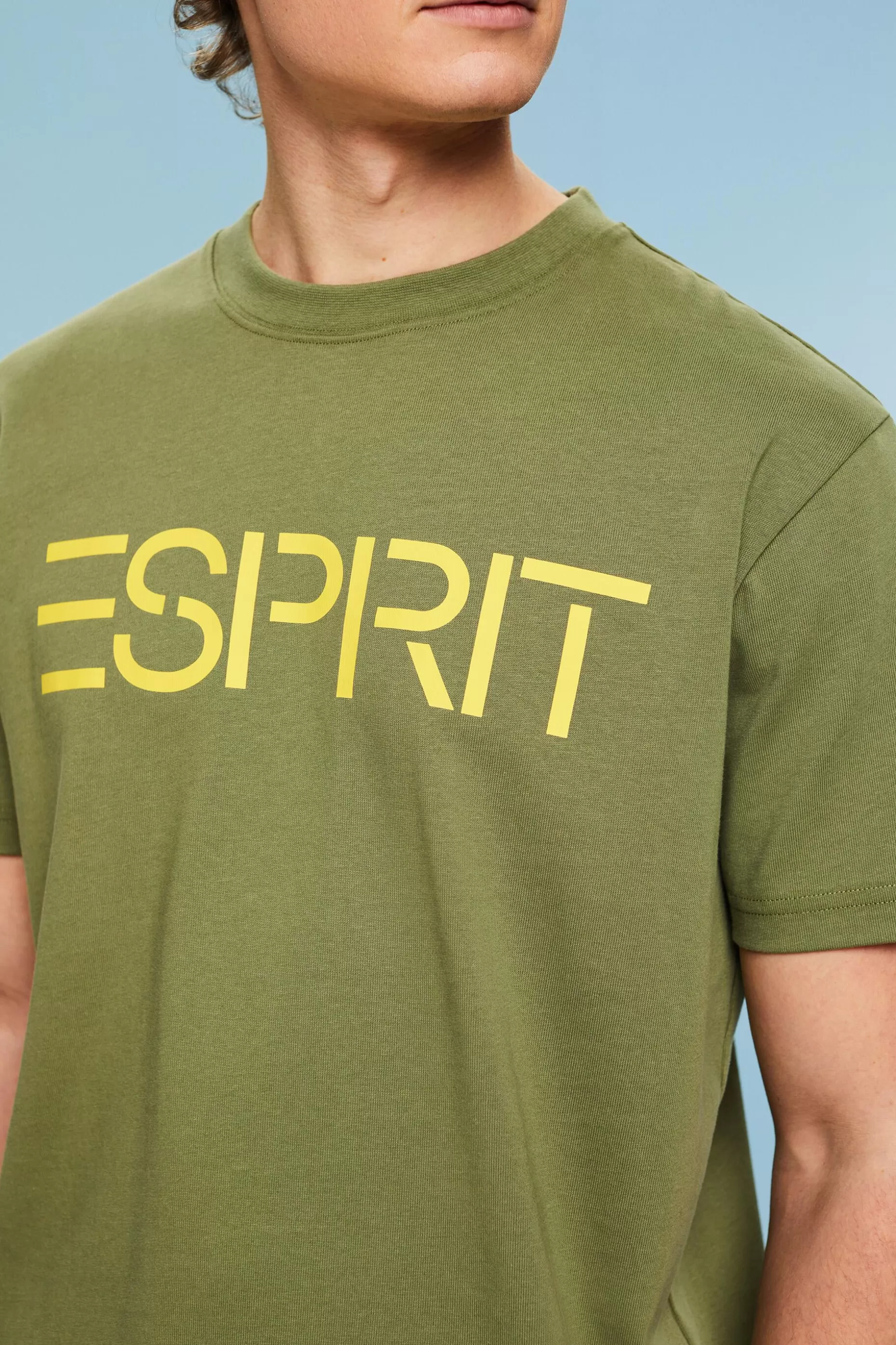 ESPRIT Unisex Logo Cotton Jersey T-Shirt at our Online Shop *Men T-Shirts + Polos