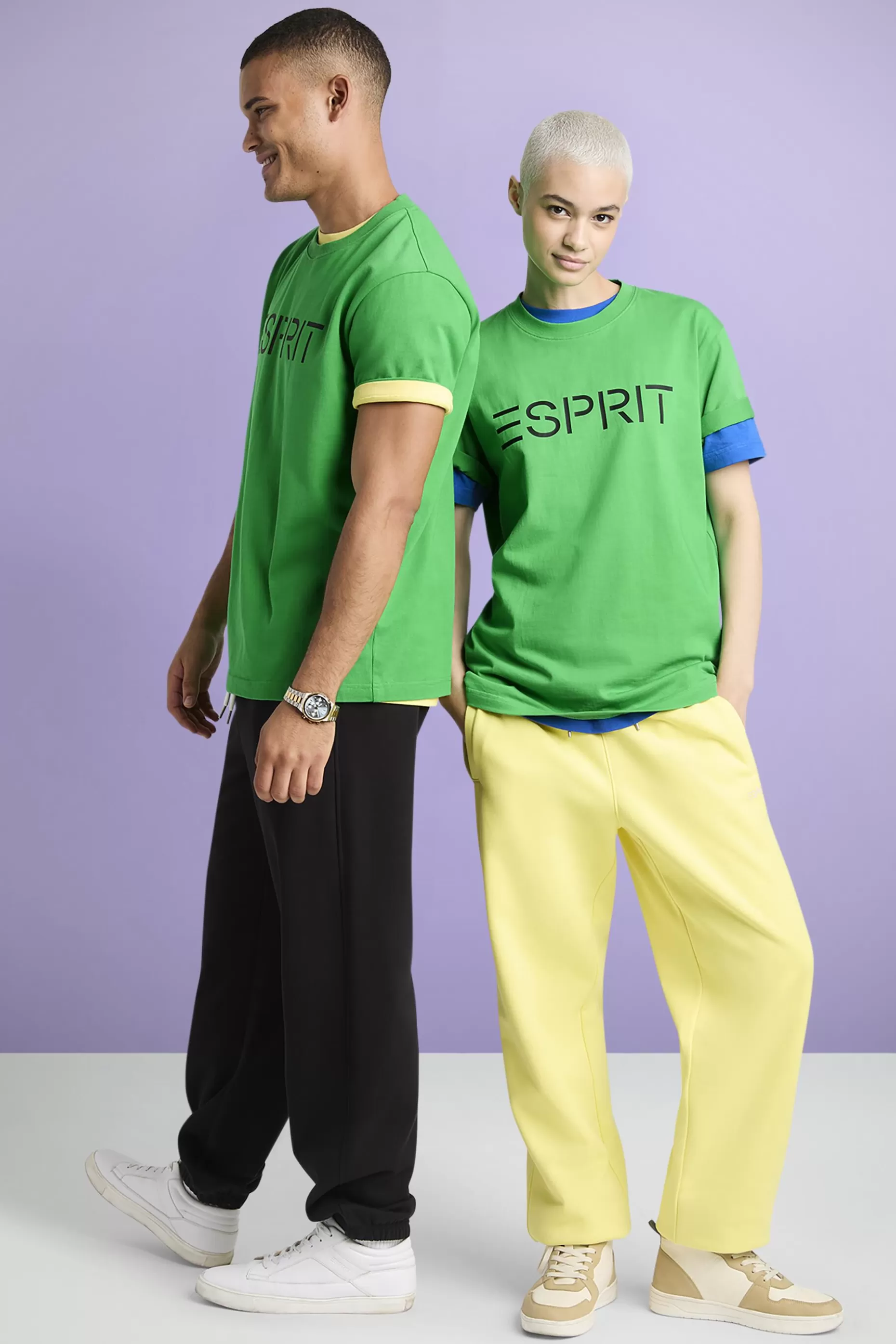 ESPRIT Unisex Logo Cotton Jersey T-Shirt at our Online Shop *Men T-Shirts + Polos