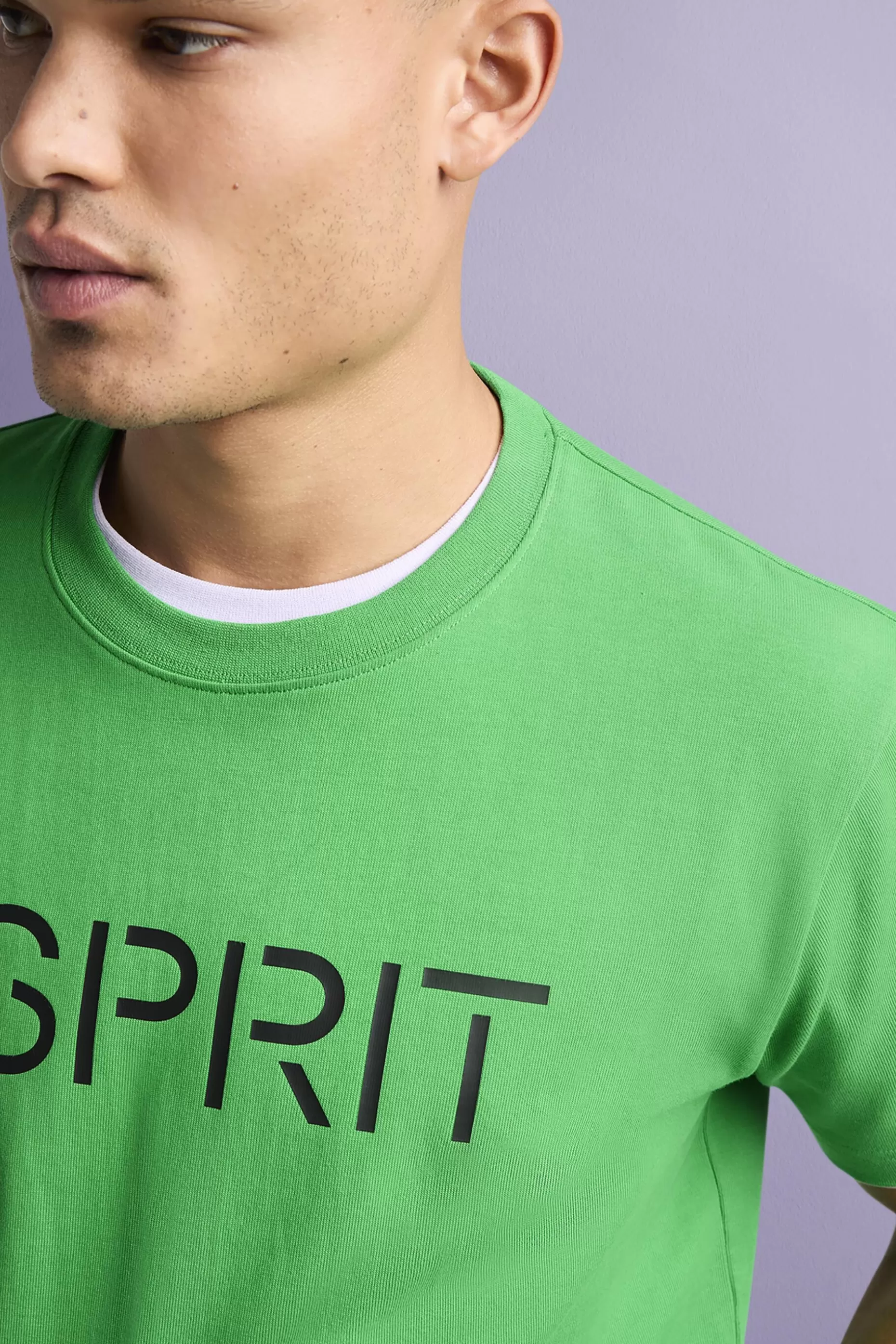 ESPRIT Unisex Logo Cotton Jersey T-Shirt at our Online Shop *Men T-Shirts + Polos