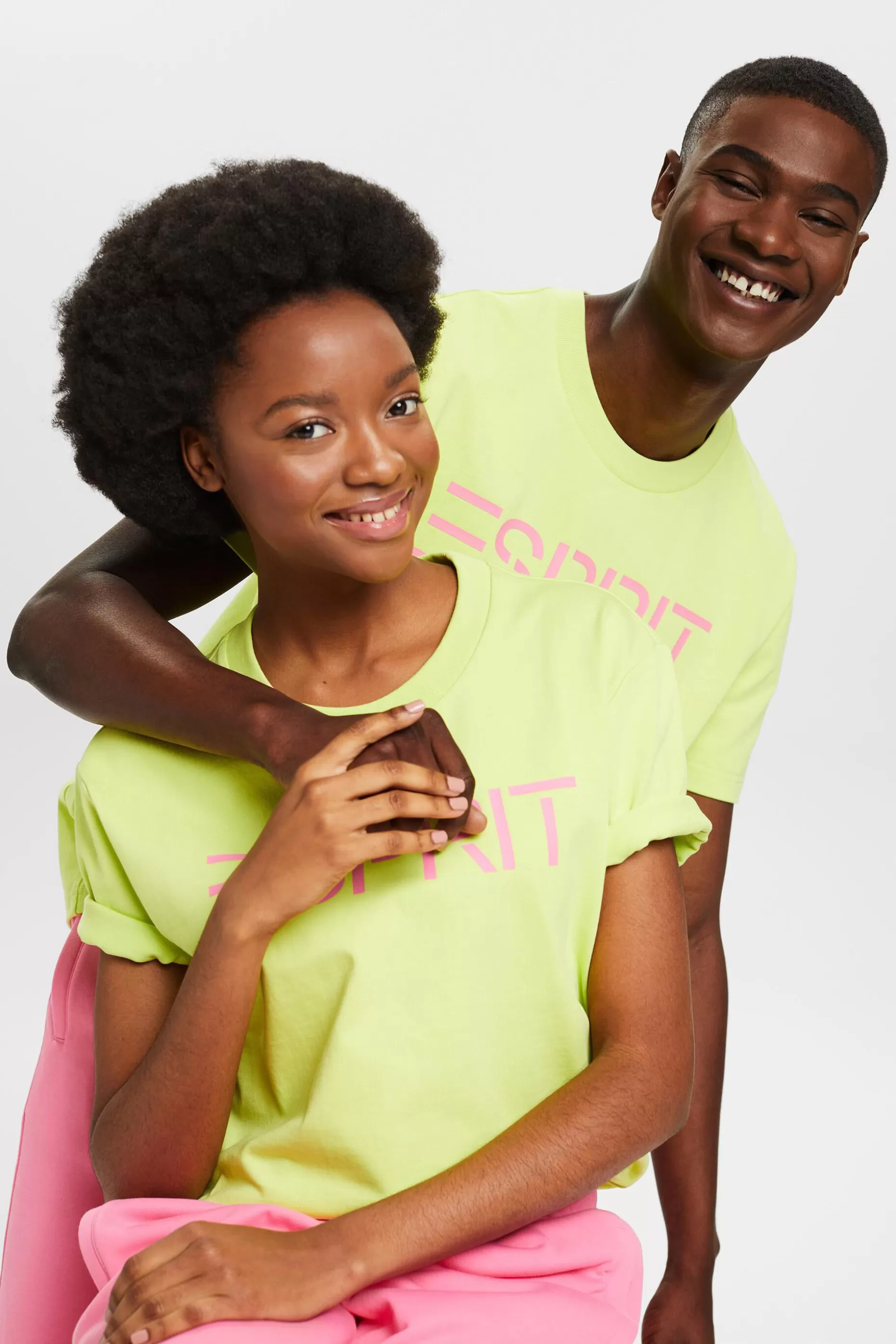 ESPRIT Unisex Logo Cotton Jersey T-Shirt at our Online Shop *Men T-Shirts + Polos