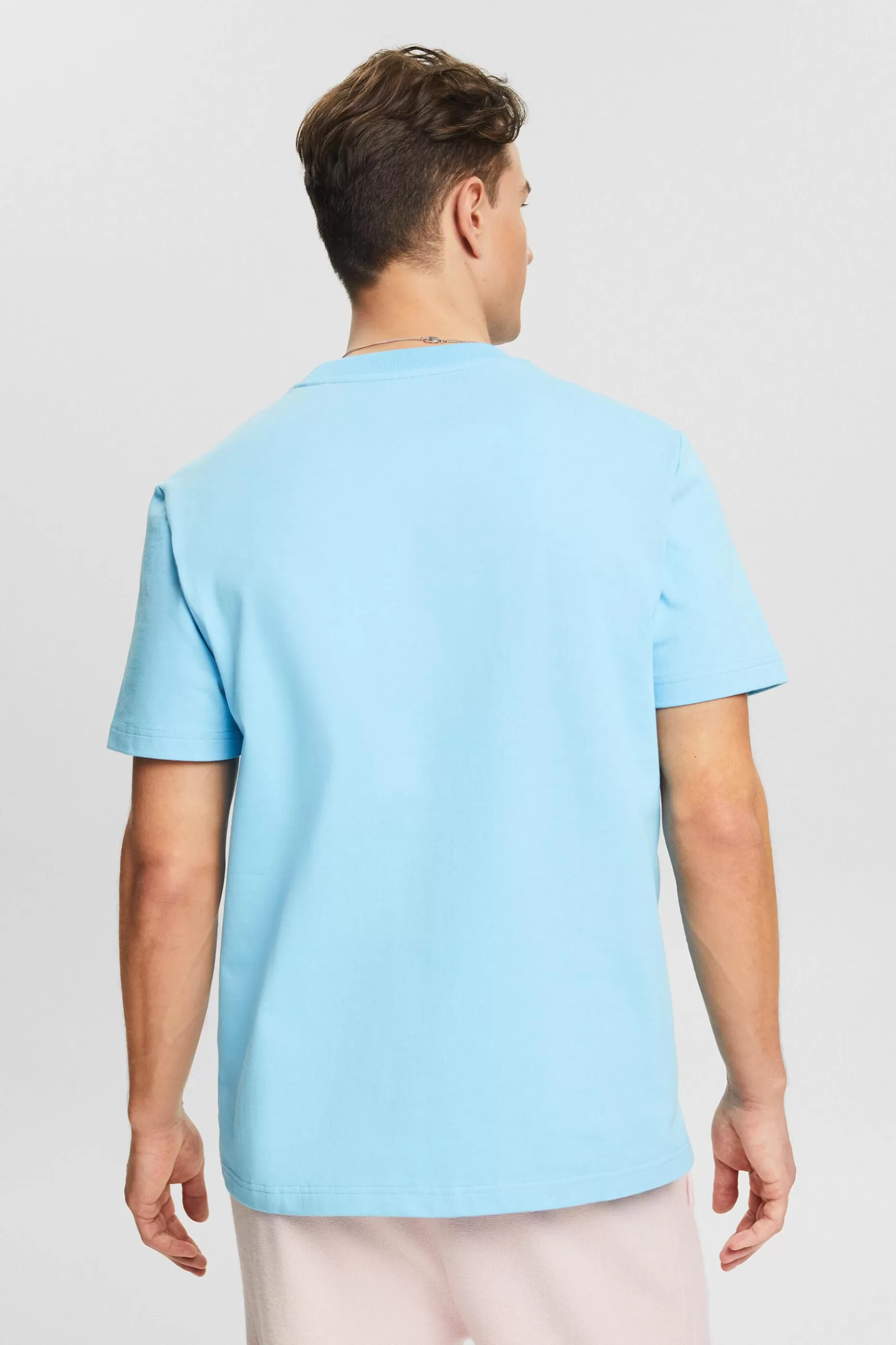ESPRIT Unisex Logo Cotton Jersey T-Shirt at our Online Shop *Men The Pastel Edit