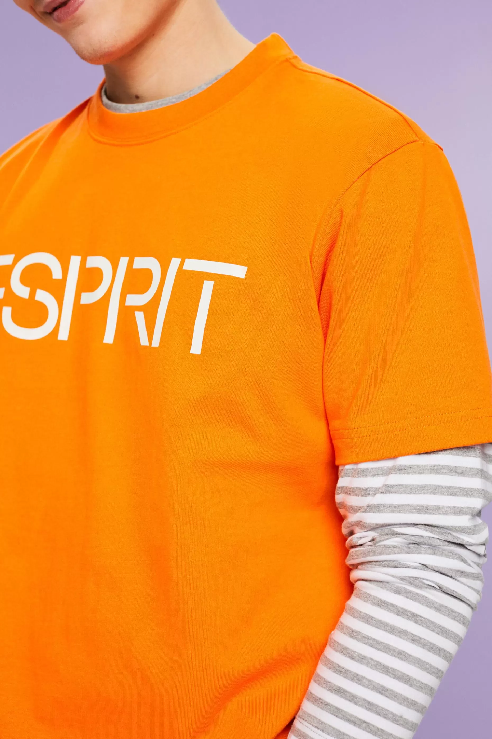ESPRIT Unisex Logo Cotton Jersey T-Shirt at our Online Shop *Men T-Shirts + Polos