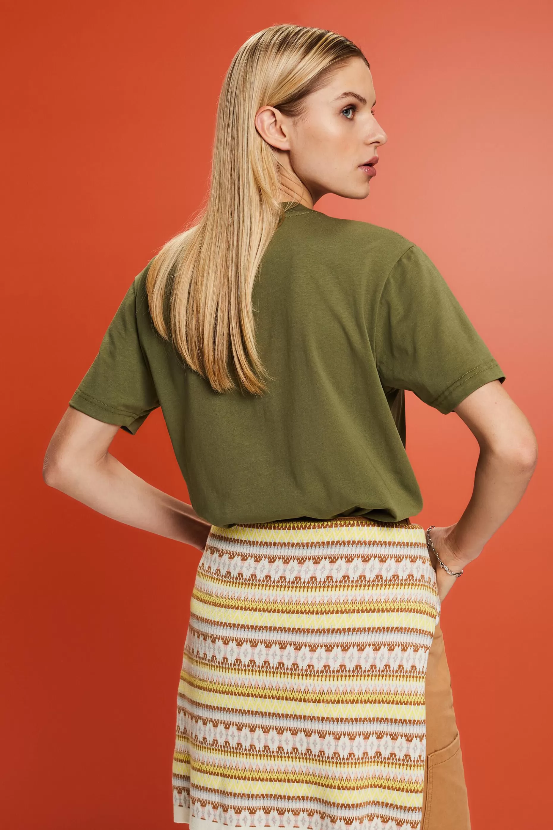 ESPRIT Unisex Logo Cotton Jersey T-Shirt at our Online Shop *Women T-Shirts + Tops