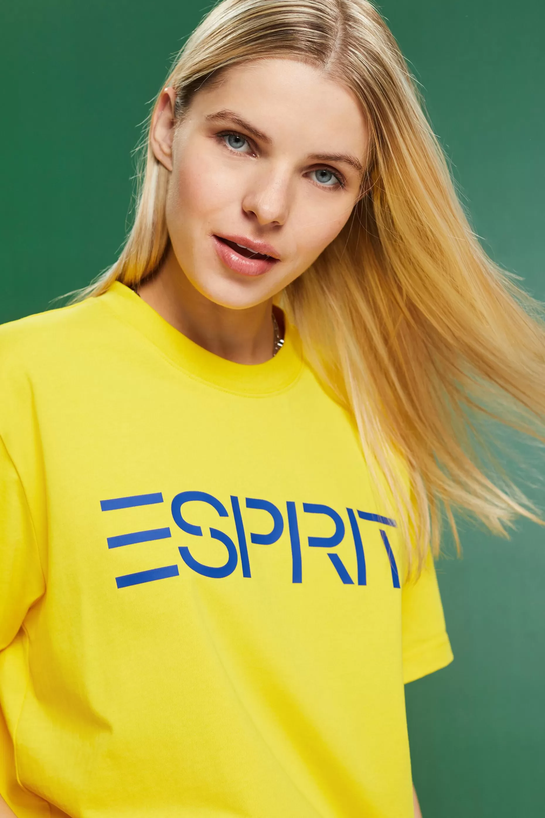 ESPRIT Unisex Logo Cotton Jersey T-Shirt at our Online Shop *Women T-Shirts + Tops