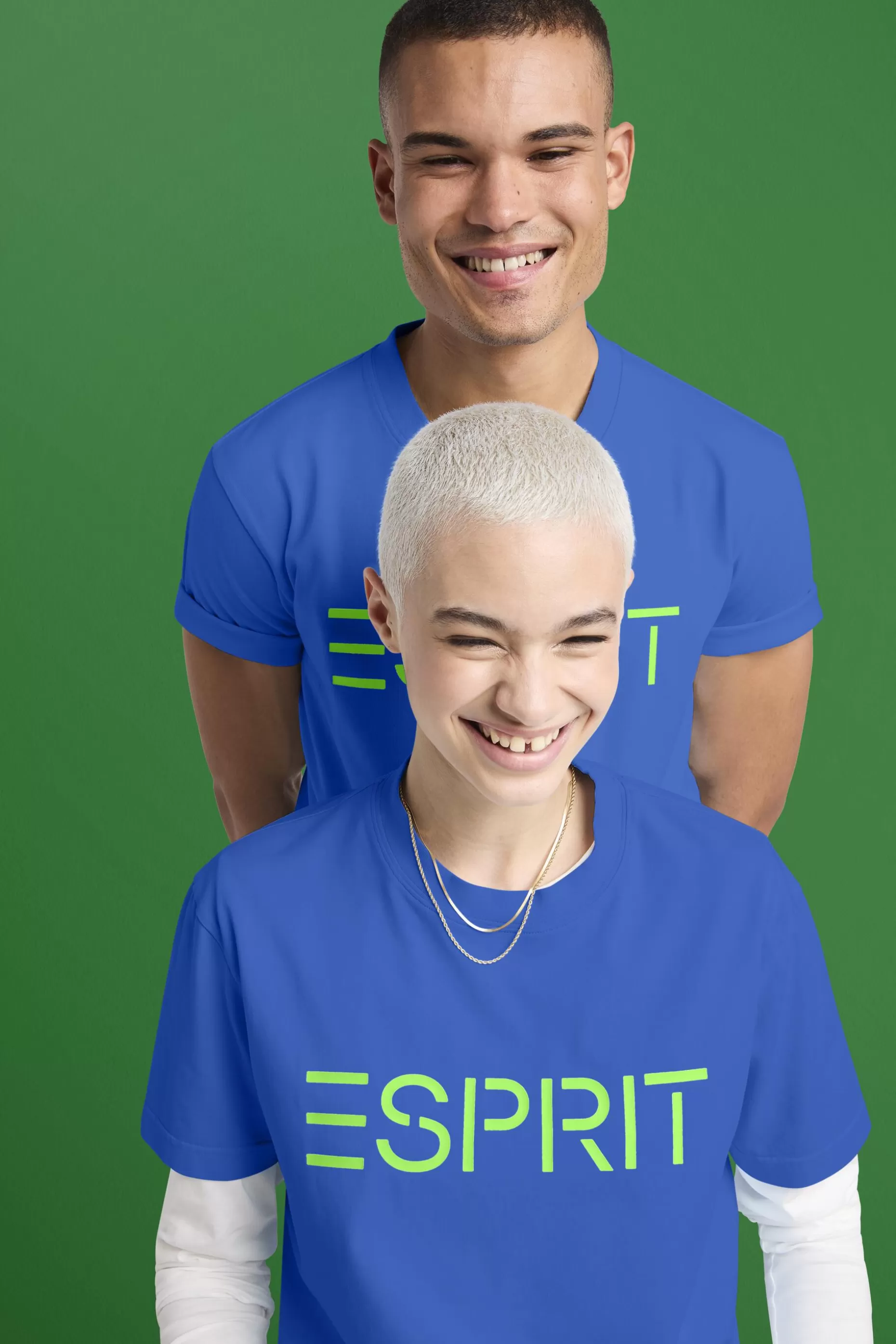 ESPRIT Unisex Logo Cotton Jersey T-Shirt at our Online Shop *Women T-Shirts + Tops