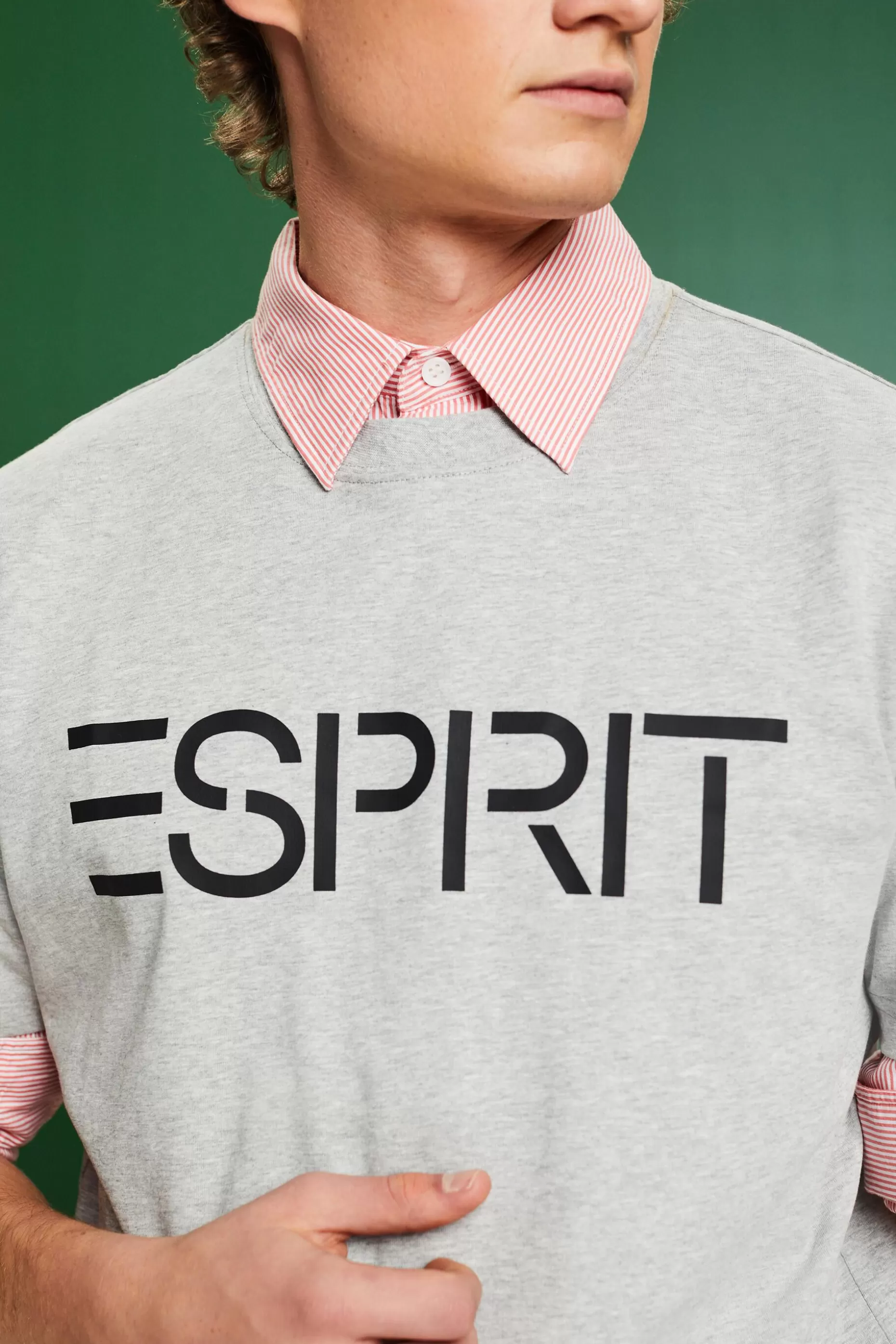ESPRIT Unisex Logo Cotton Jersey T-Shirt at our Online Shop *Women T-Shirts + Tops