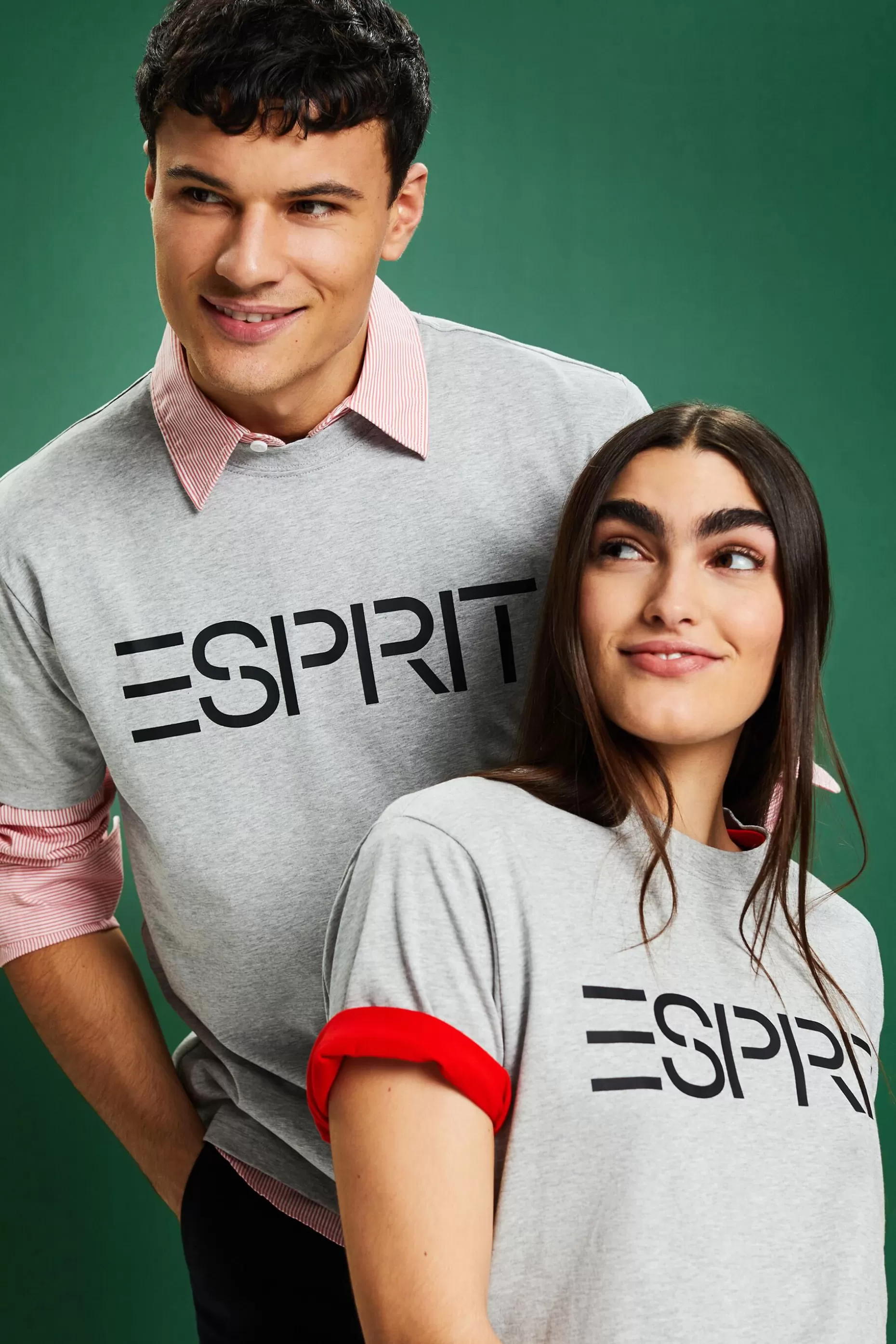 ESPRIT Unisex Logo Cotton Jersey T-Shirt at our Online Shop *Women T-Shirts + Tops