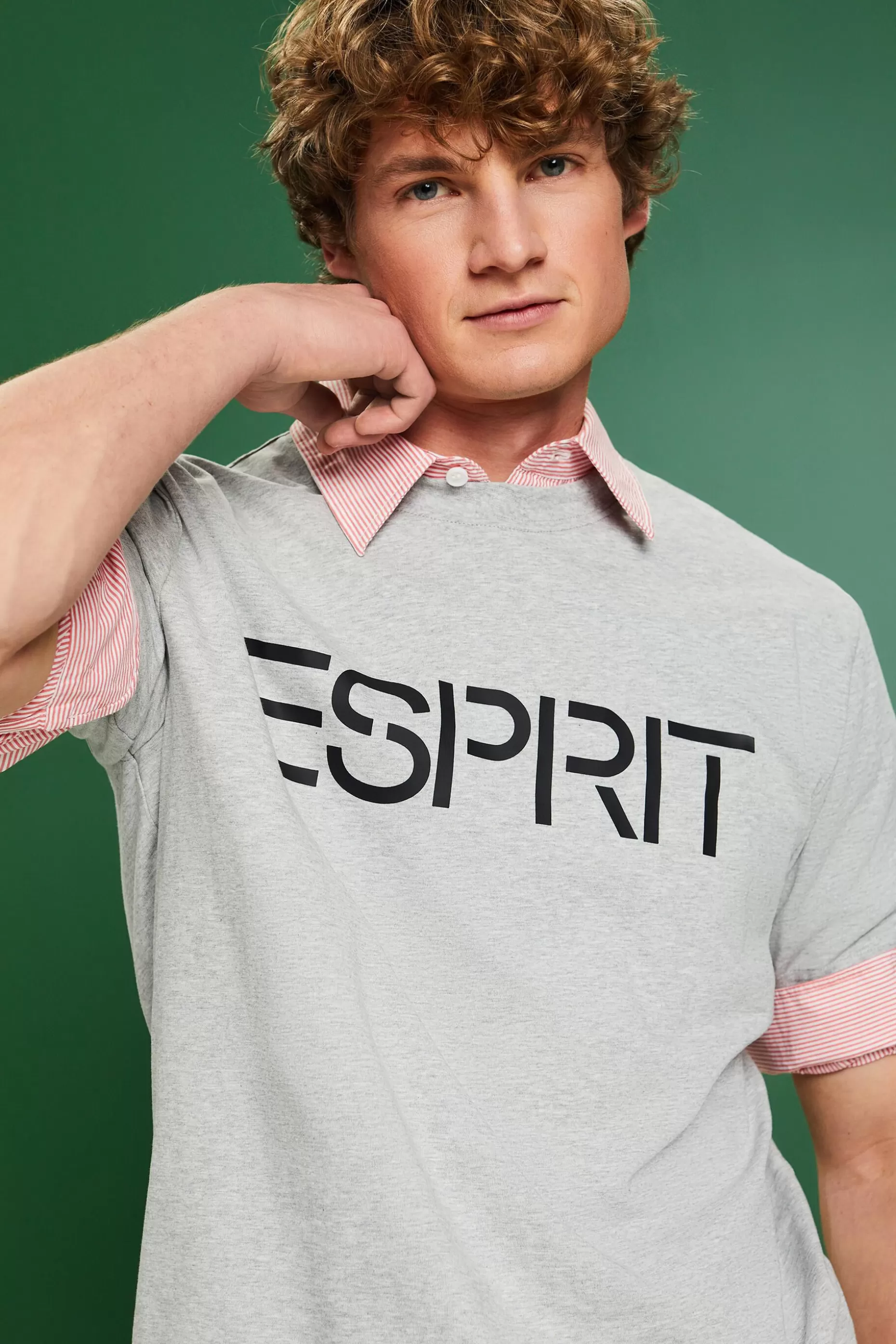 ESPRIT Unisex Logo Cotton Jersey T-Shirt at our Online Shop *Women T-Shirts + Tops