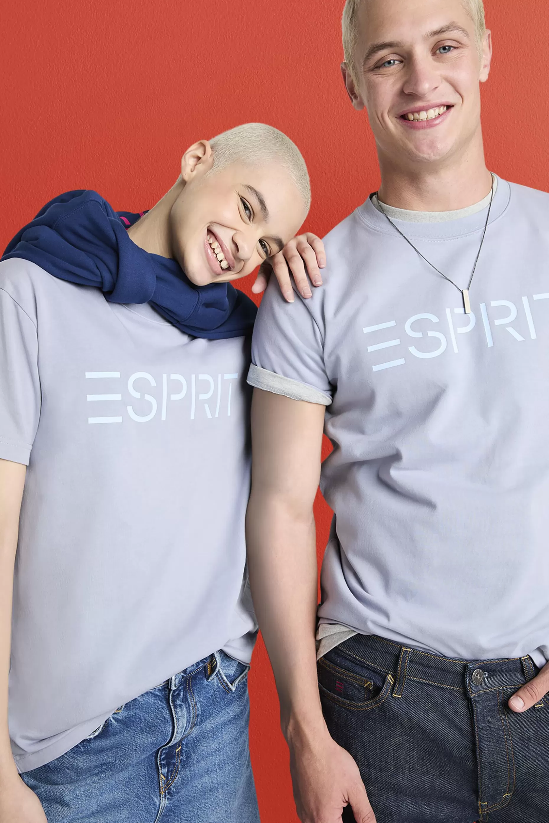 ESPRIT Unisex Logo Cotton Jersey T-Shirt at our Online Shop *Women T-Shirts + Tops