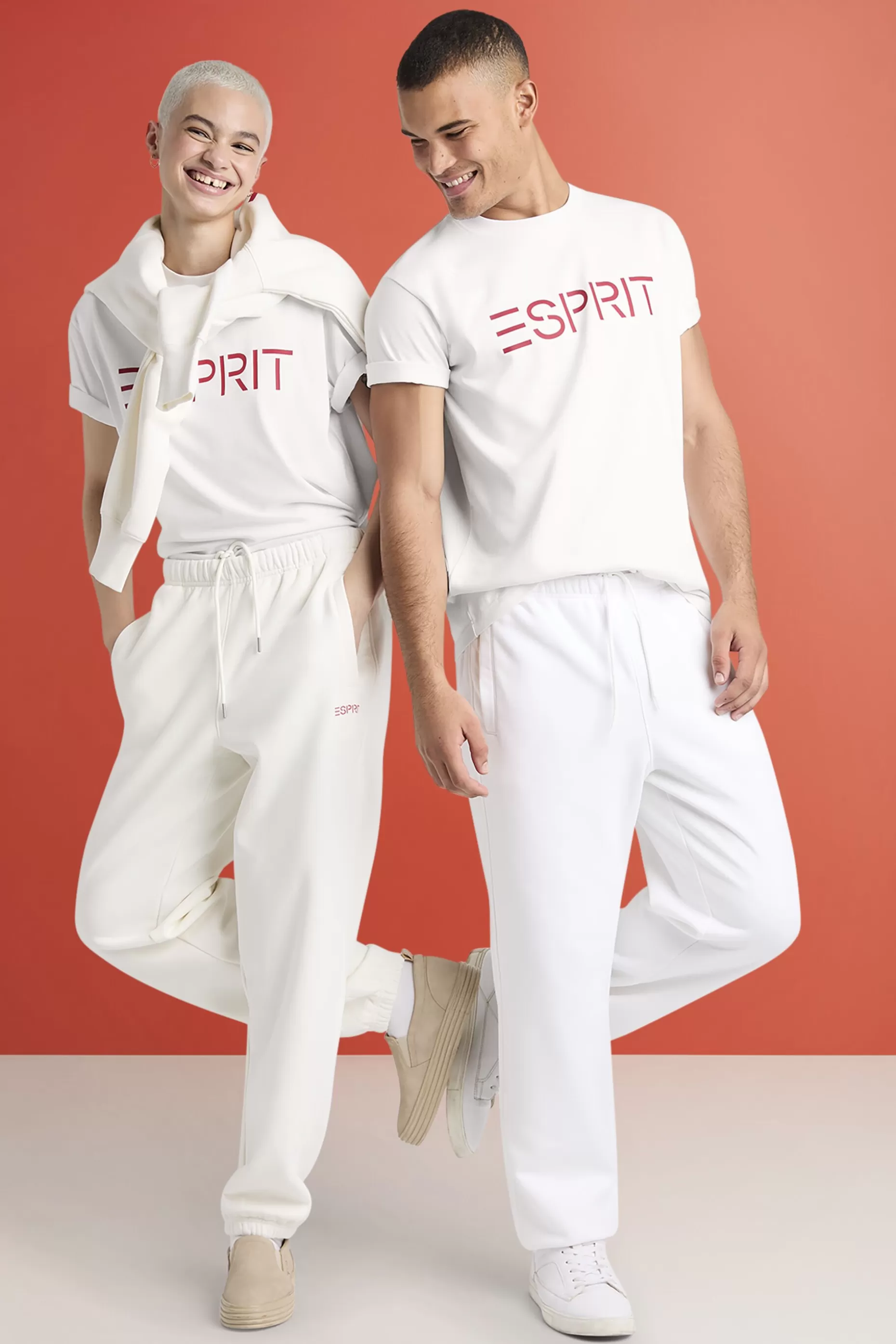 ESPRIT Unisex Logo Cotton Jersey T-Shirt at our Online Shop *Women T-Shirts + Tops