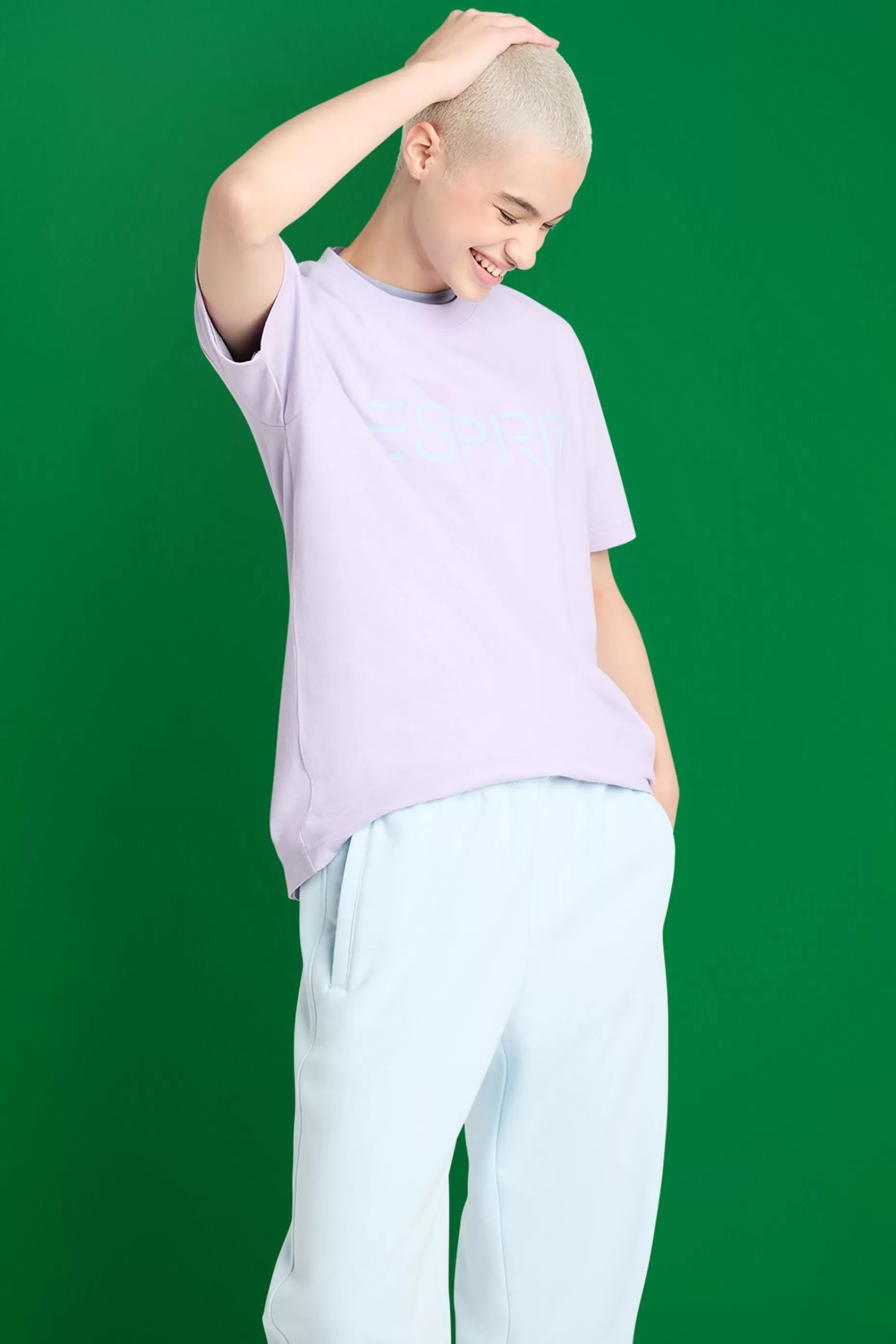 ESPRIT Unisex Logo Cotton Jersey T-Shirt at our Online Shop *Women T-Shirts + Tops