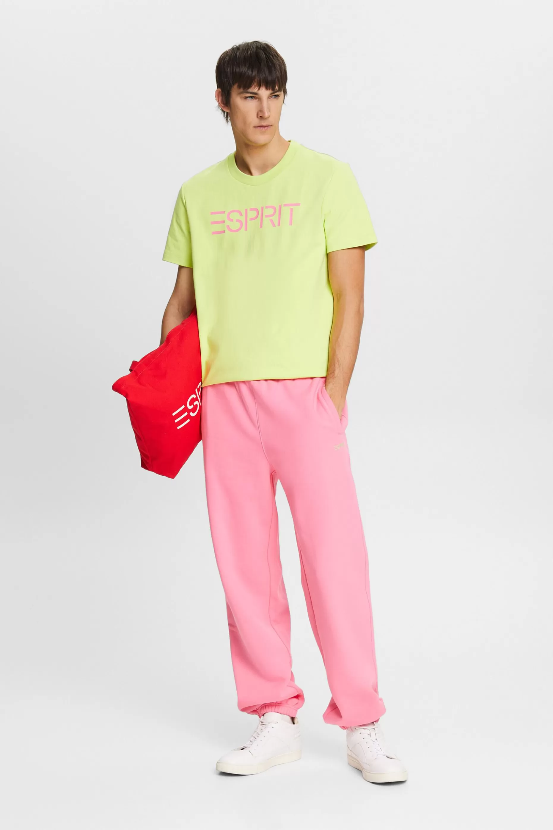 ESPRIT Unisex Logo Cotton Jersey T-Shirt at our Online Shop *Women T-Shirts + Tops