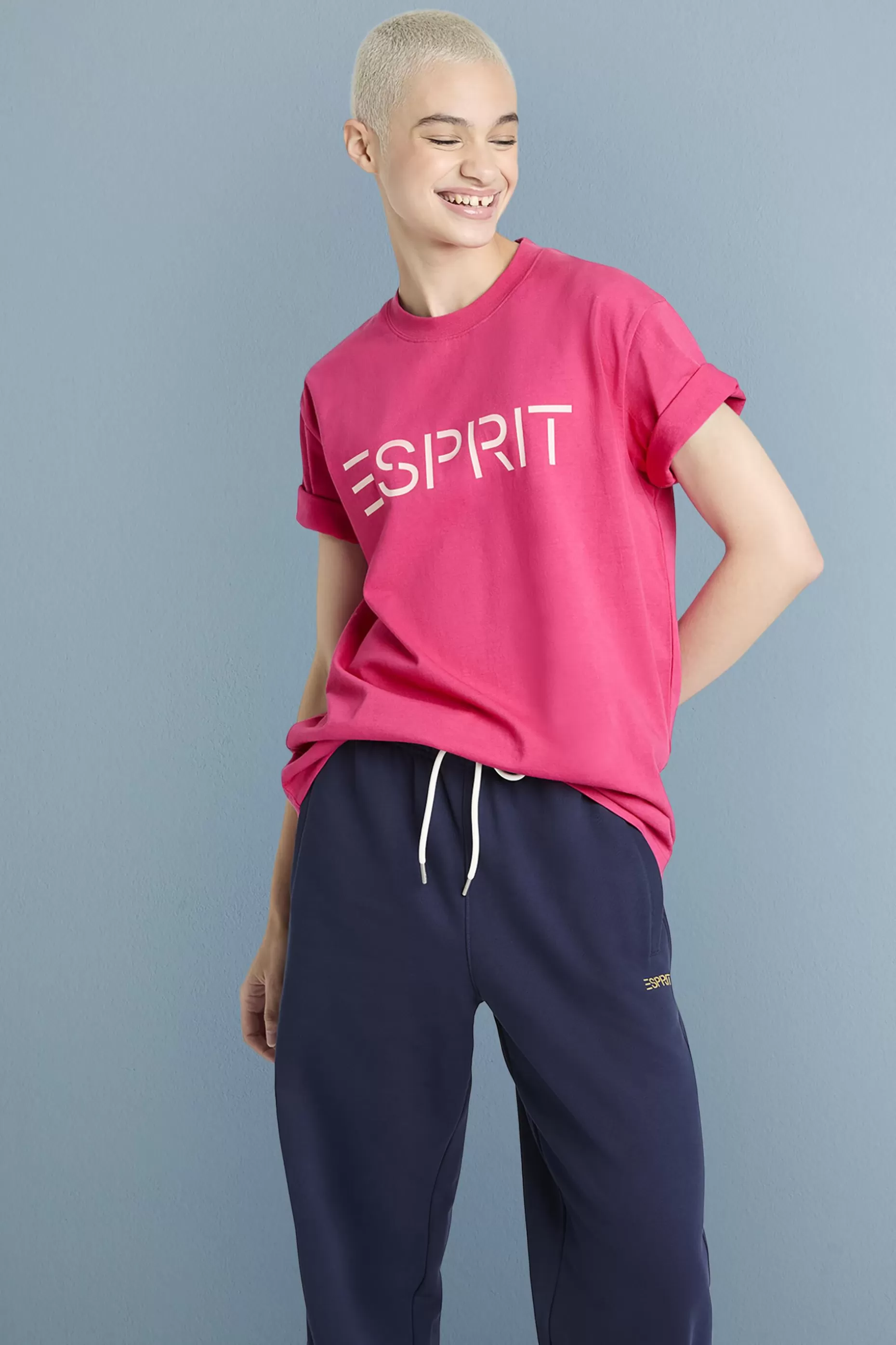 ESPRIT Unisex Logo Cotton Jersey T-Shirt at our Online Shop *Women Mini Me