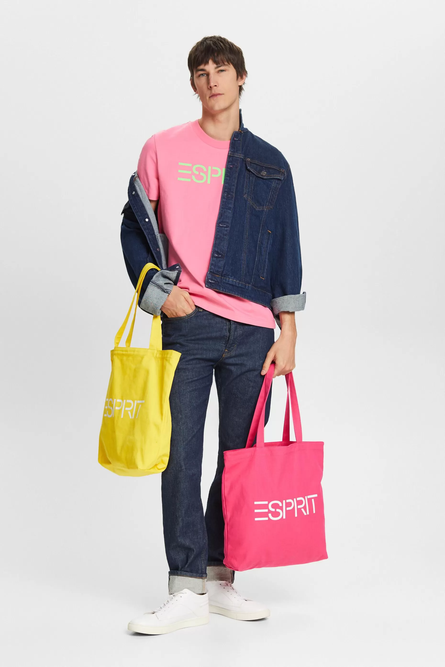 ESPRIT Unisex Logo Cotton Jersey T-Shirt at our Online Shop *Women T-Shirts + Tops