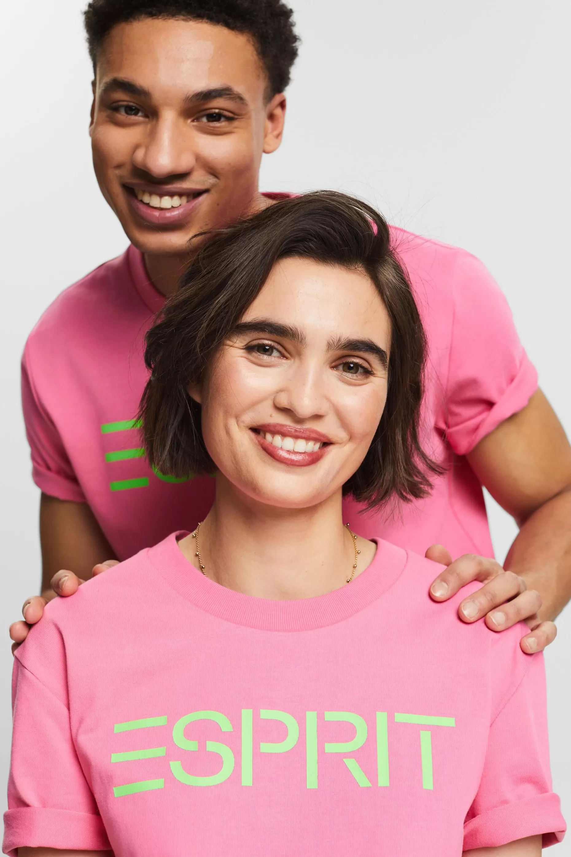 ESPRIT Unisex Logo Cotton Jersey T-Shirt at our Online Shop *Women T-Shirts + Tops
