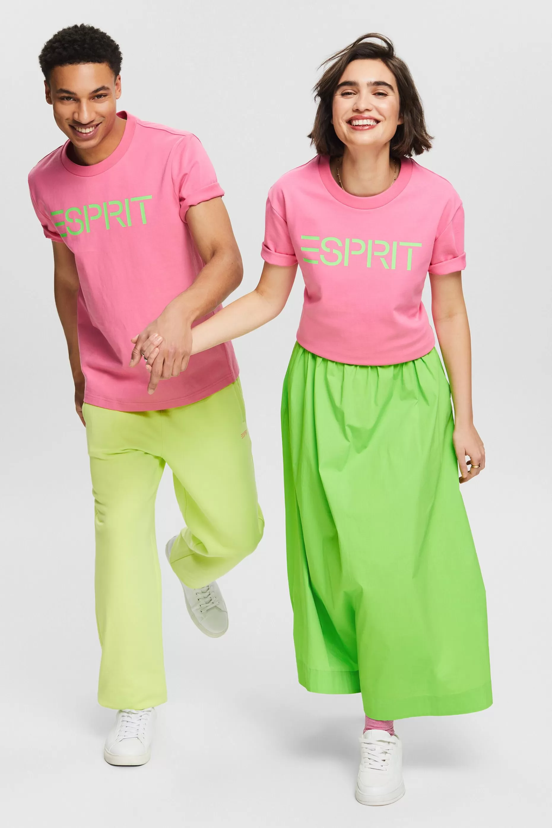ESPRIT Unisex Logo Cotton Jersey T-Shirt at our Online Shop *Women T-Shirts + Tops