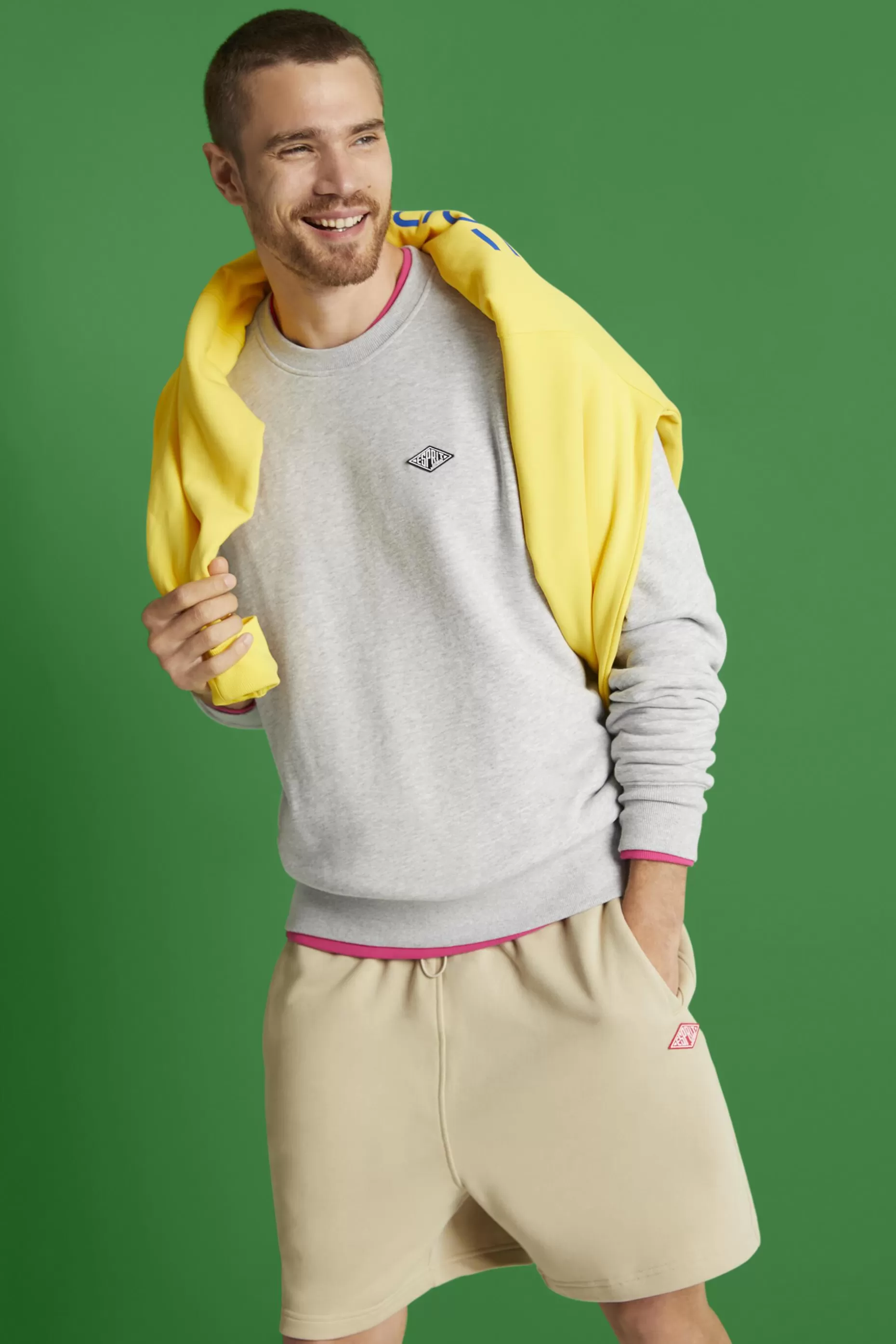 ESPRIT Unisex Logo Cotton Sweat Shorts at our Online Shop *Men Shorts