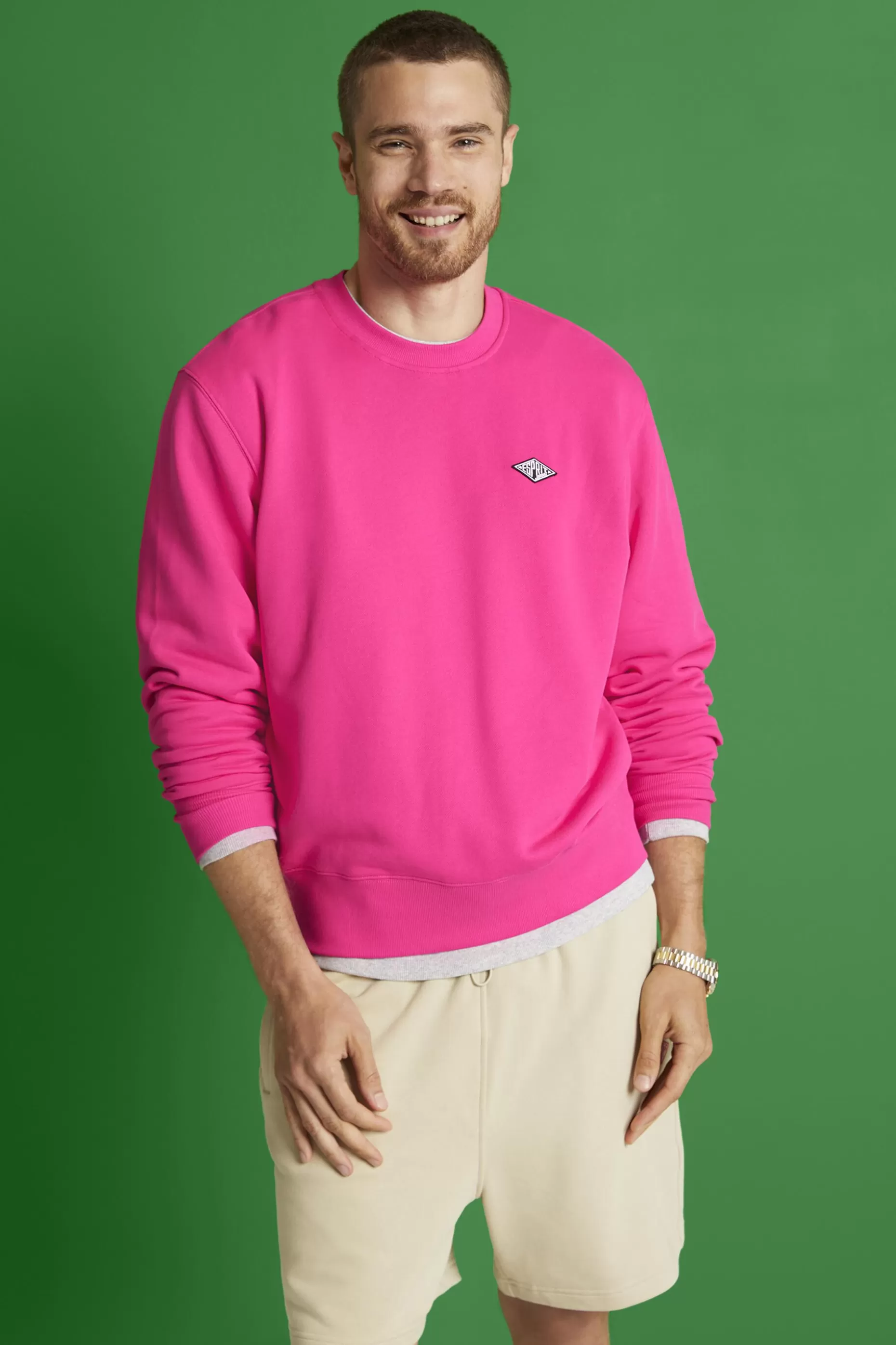 ESPRIT Unisex Logo Crewneck Sweatshirt at our Online Shop *Men Sweatshirts + Hoodies