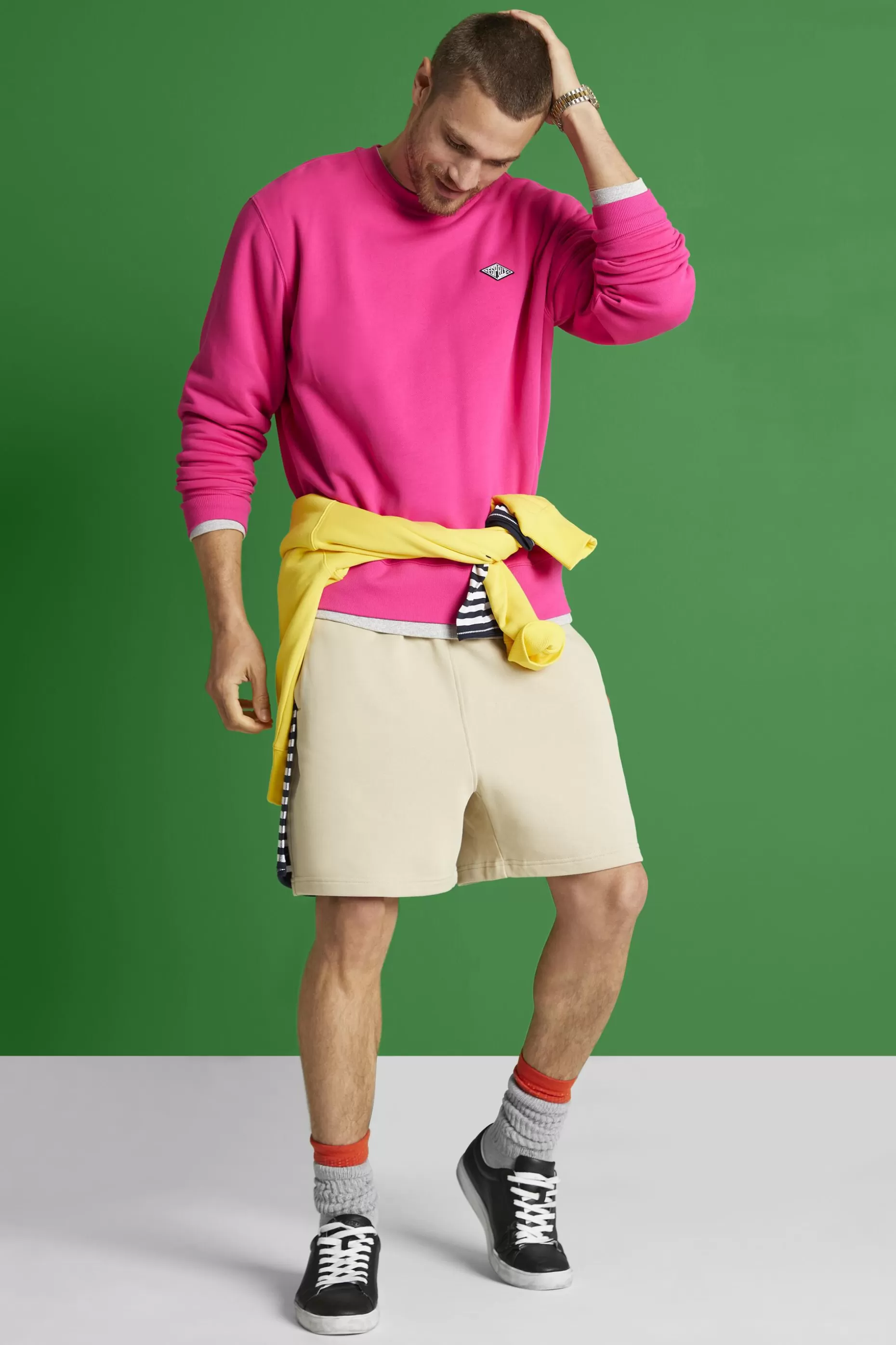 ESPRIT Unisex Logo Crewneck Sweatshirt at our Online Shop *Men Sweatshirts + Hoodies