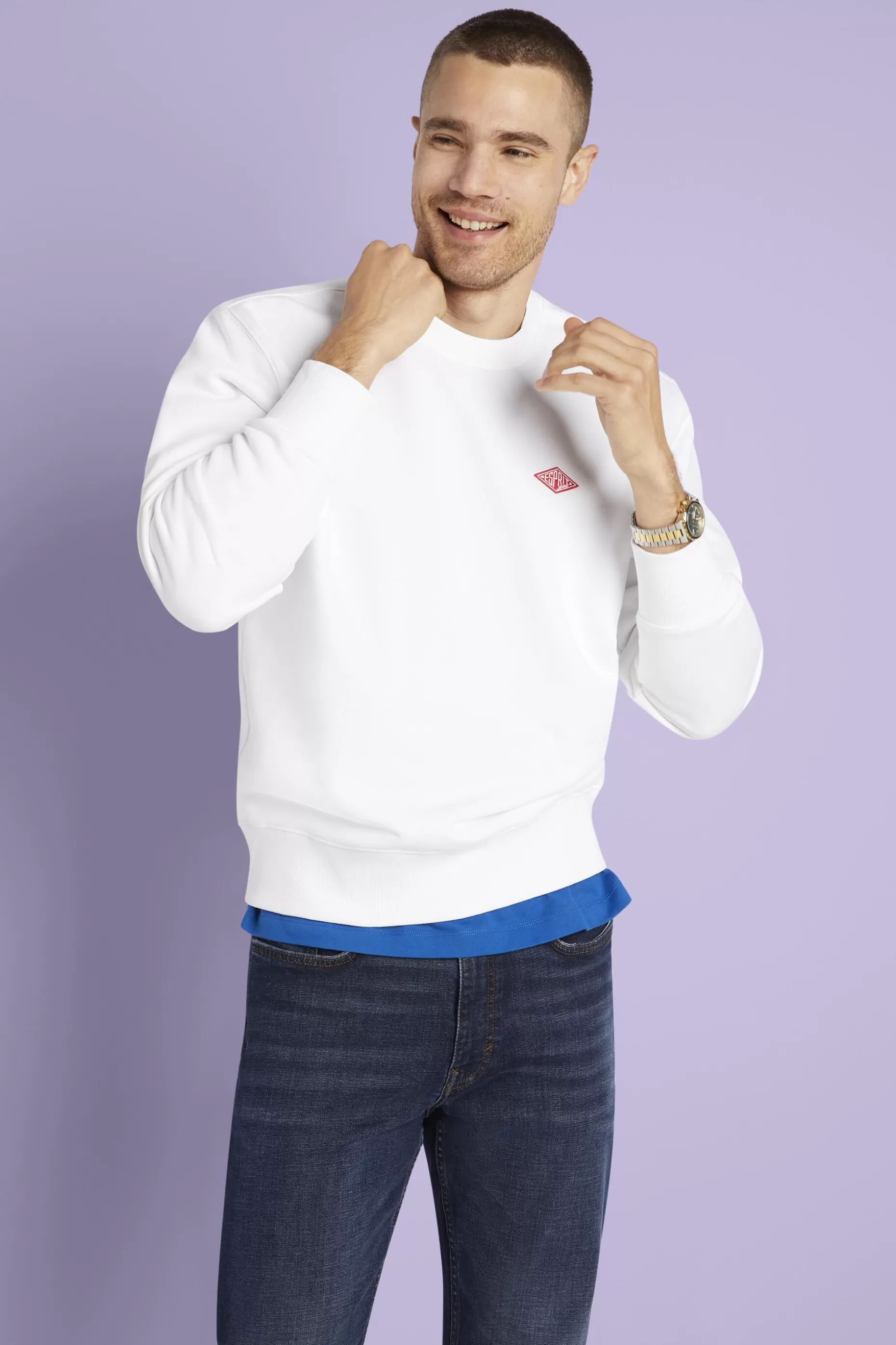 ESPRIT Unisex Logo Crewneck Sweatshirt at our Online Shop *Men Sweatshirts + Hoodies