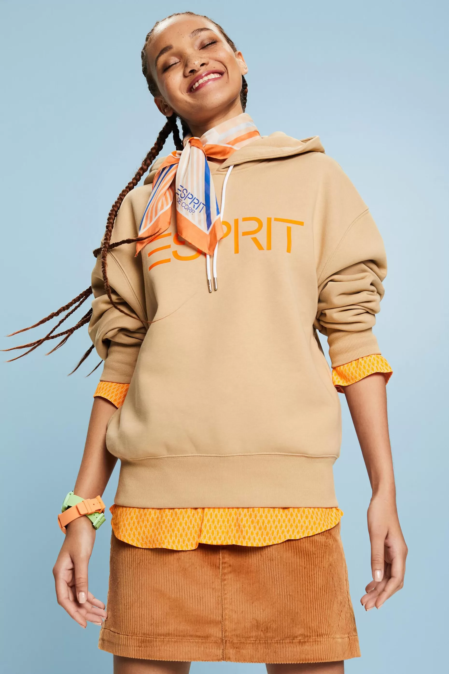 ESPRIT Unisex Logo Fleece Hoodie at our Online Shop *Men Sweatshirts + Hoodies