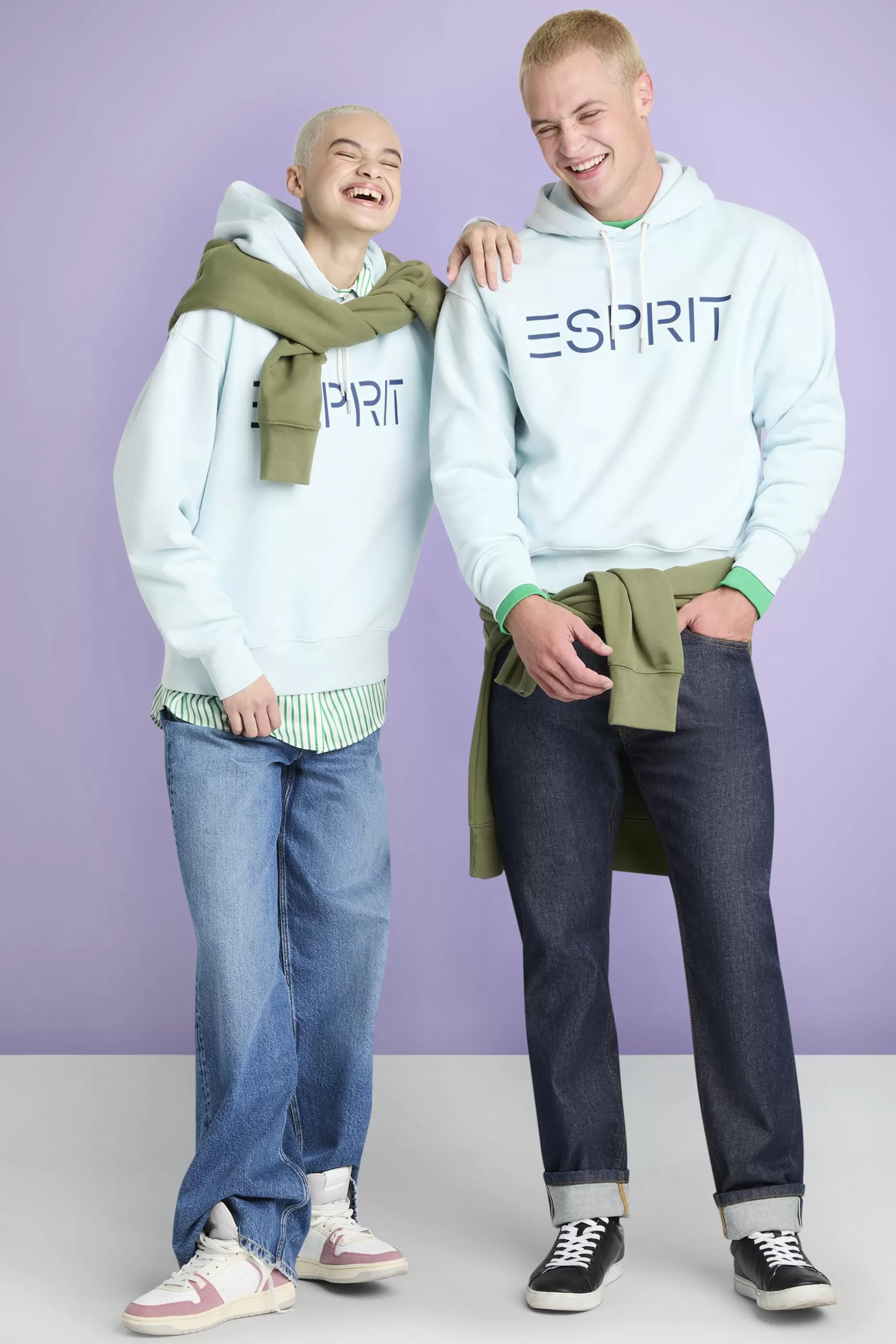 ESPRIT Unisex Logo Fleece Hoodie at our Online Shop *Men Sweatshirts + Hoodies