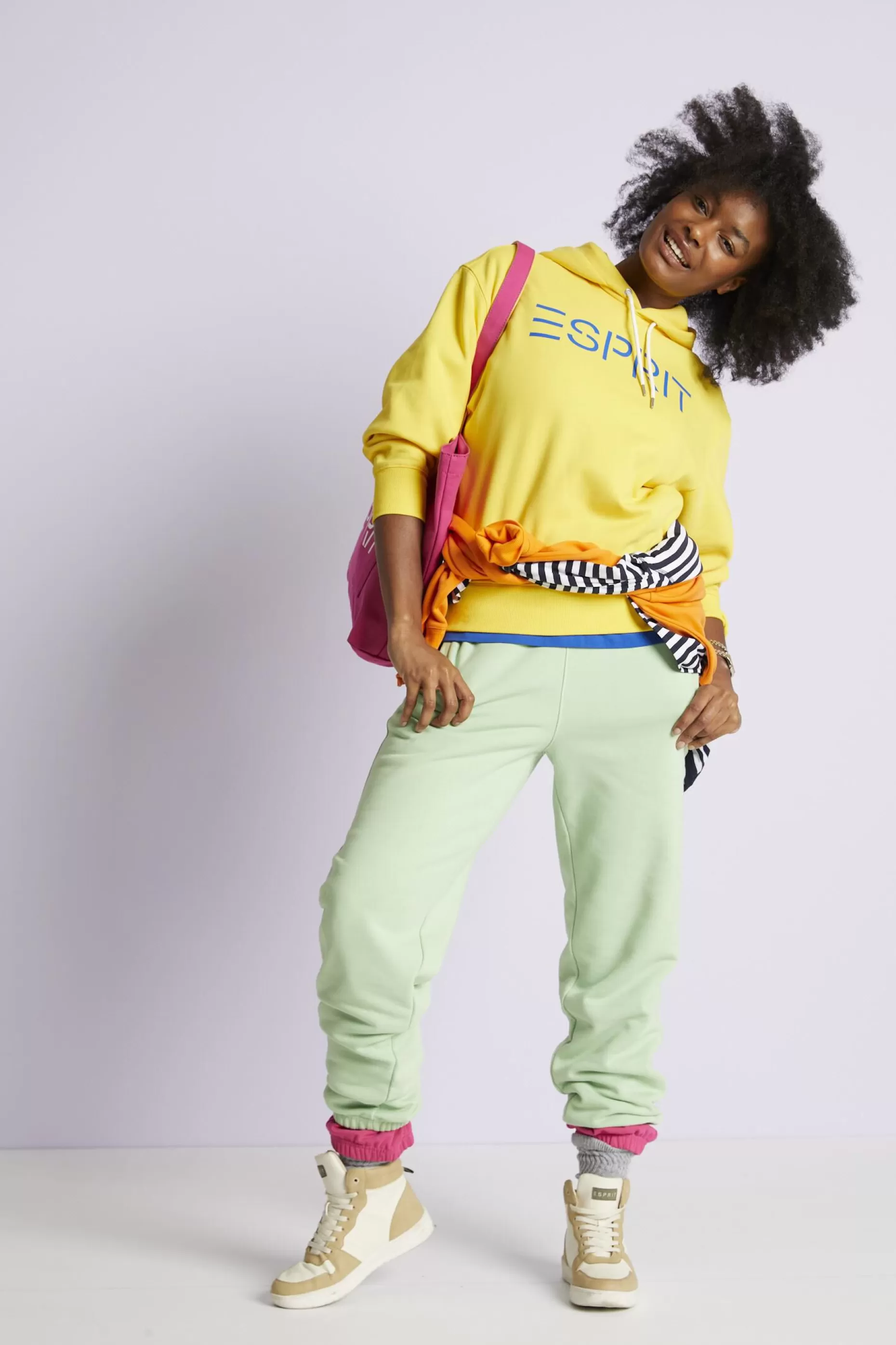 ESPRIT Unisex Logo Fleece Hoodie at our Online Shop *Women Sweatshirts + Hoodies