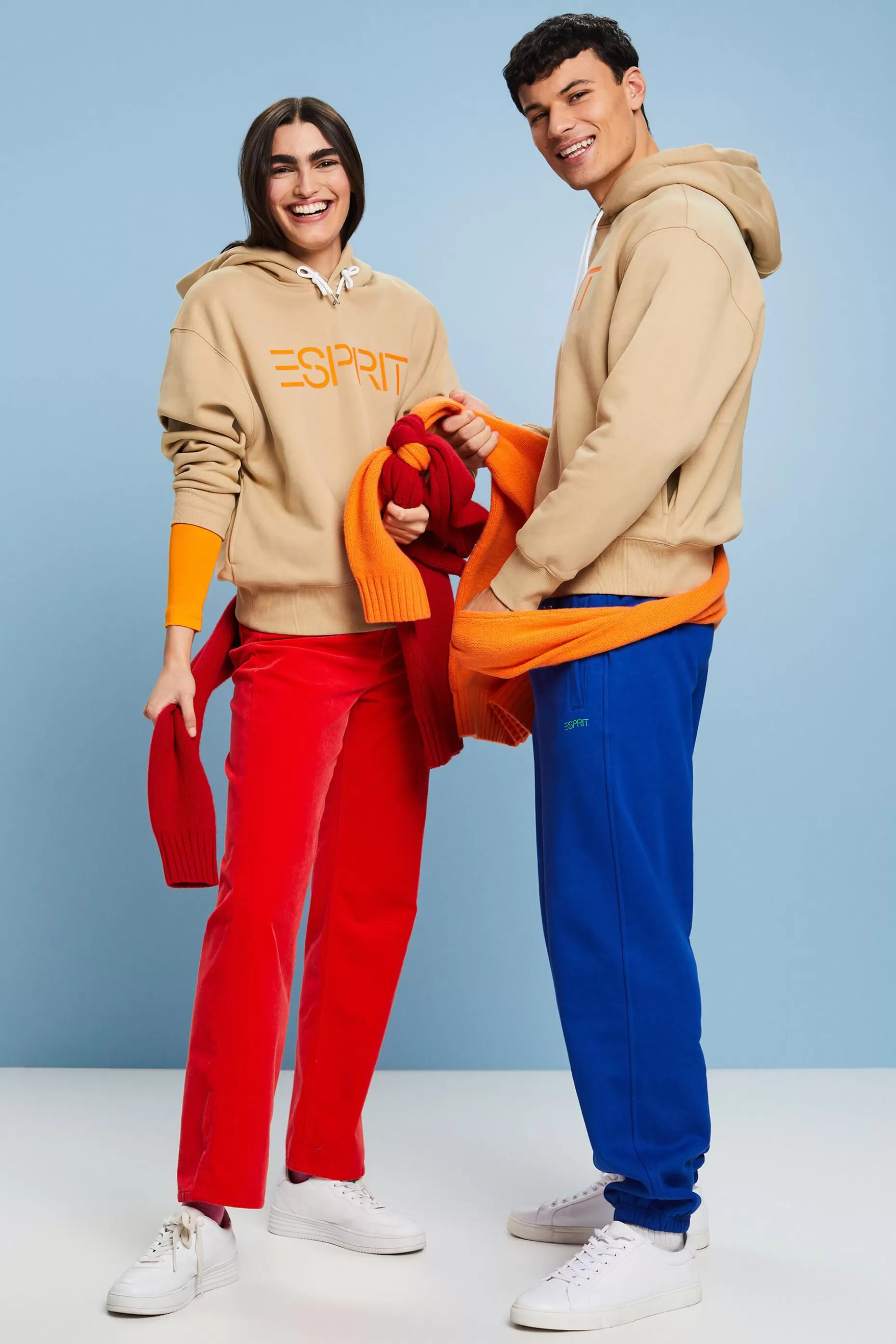 ESPRIT Unisex Logo Fleece Hoodie at our Online Shop *Women Sweatshirts + Hoodies