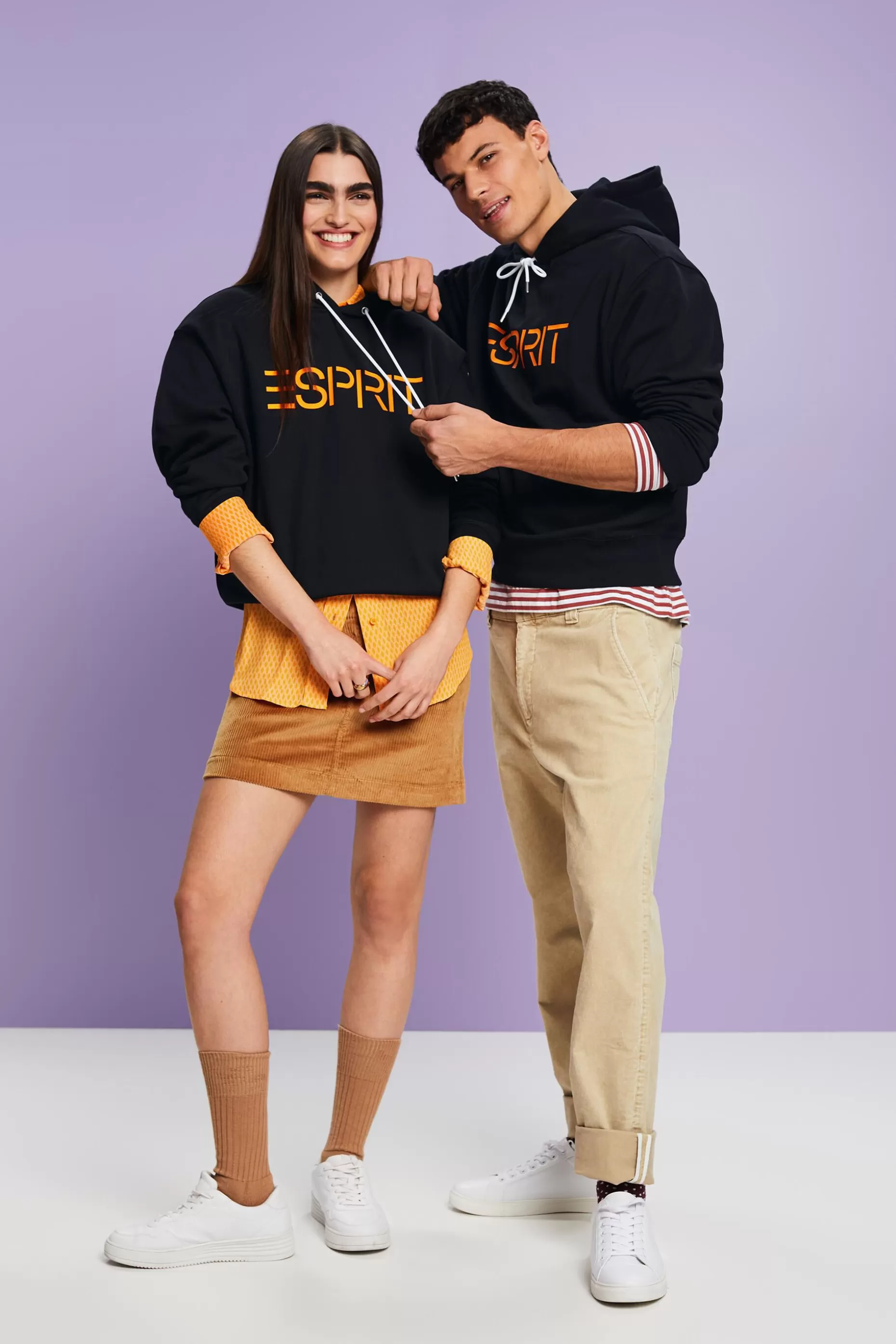 ESPRIT Unisex Logo Fleece Hoodie at our Online Shop *Women Sweatshirts + Hoodies