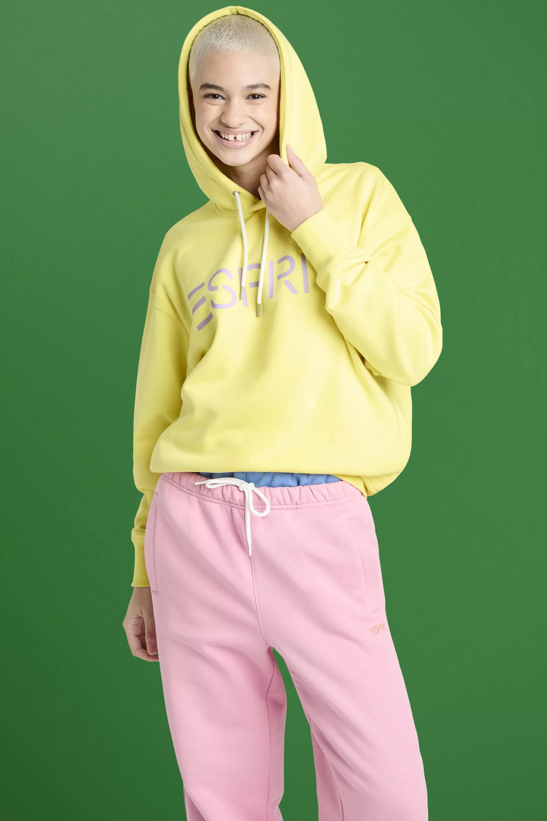 ESPRIT Unisex Logo Fleece Hoodie at our Online Shop *Women Sweatshirts + Hoodies