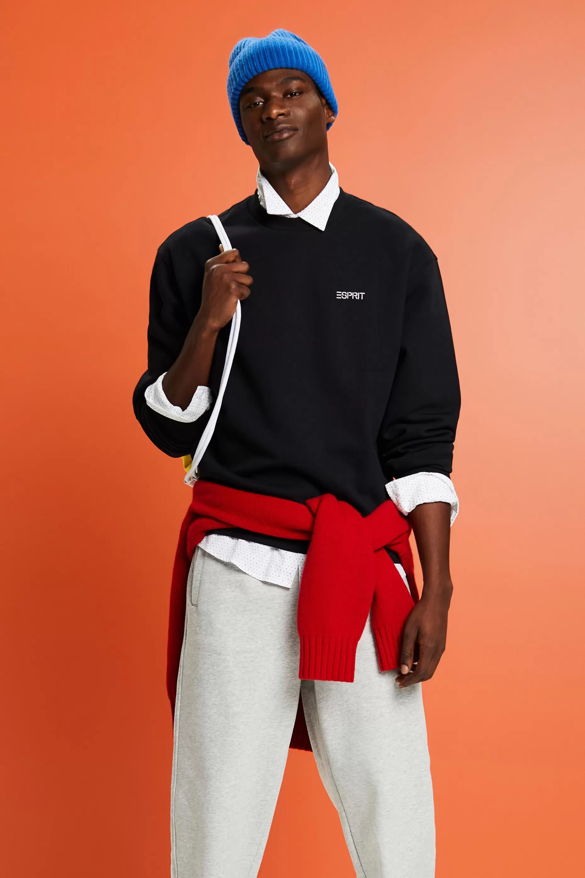 ESPRIT Unisex Logo Fleece Sweatshirt at our Online Shop *Men Mini Me