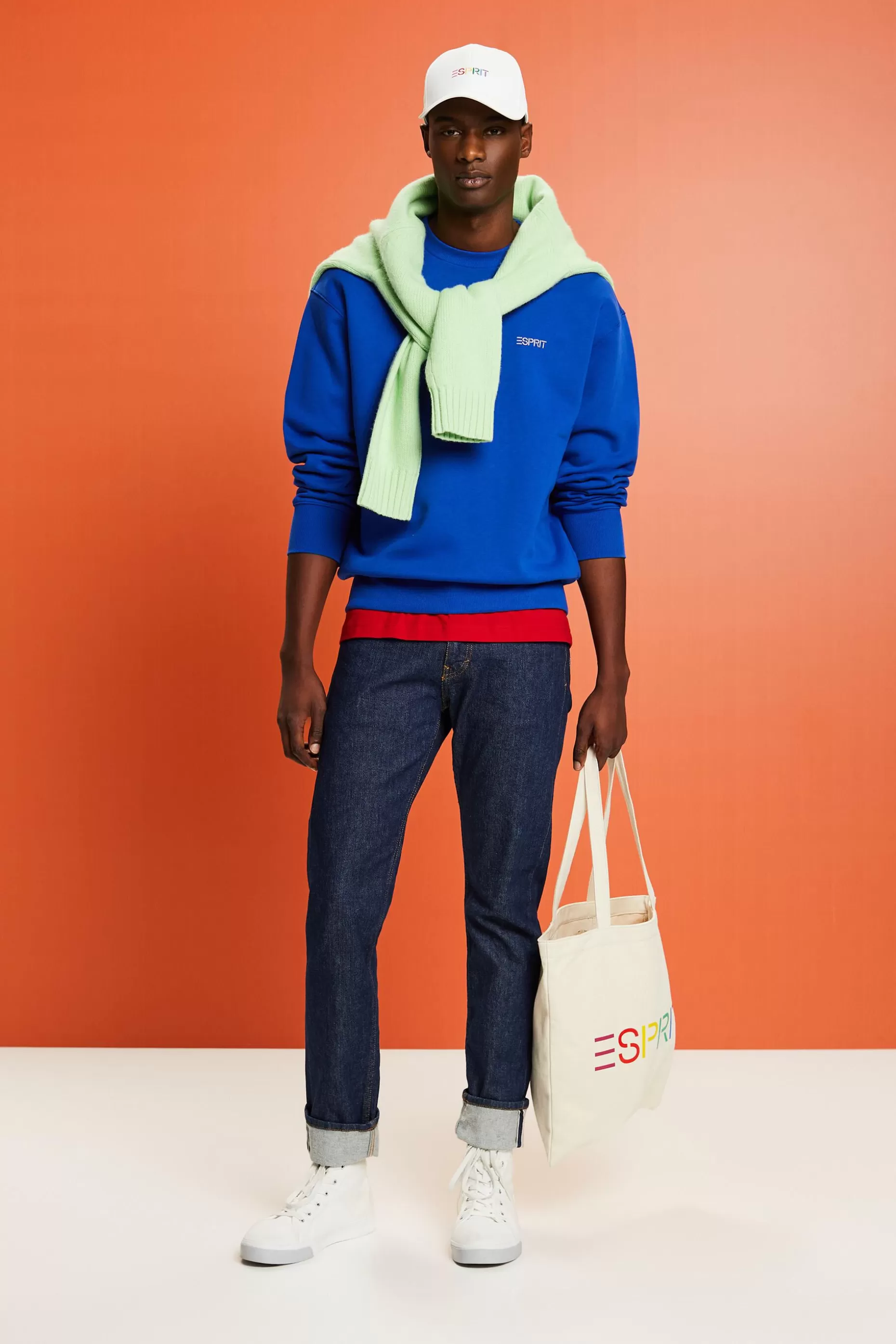 ESPRIT Unisex Logo Fleece Sweatshirt at our Online Shop *Men Mini Me