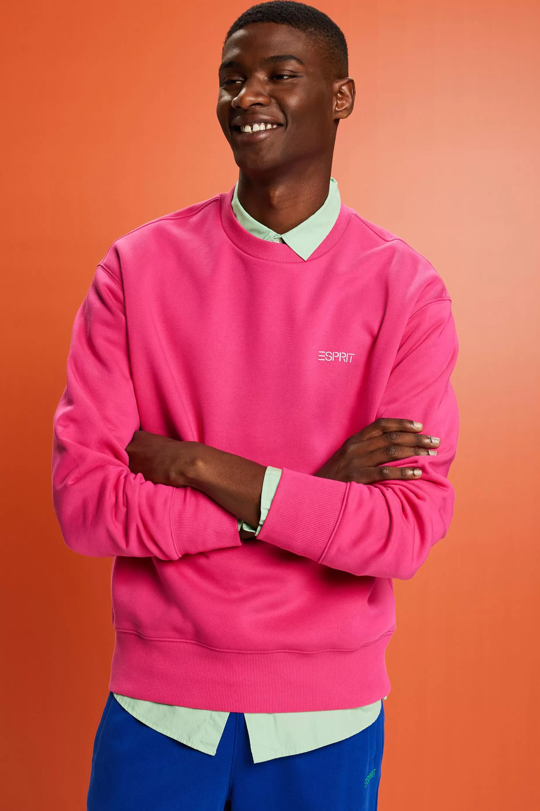 ESPRIT Unisex Logo Fleece Sweatshirt at our Online Shop *Men Mini Me