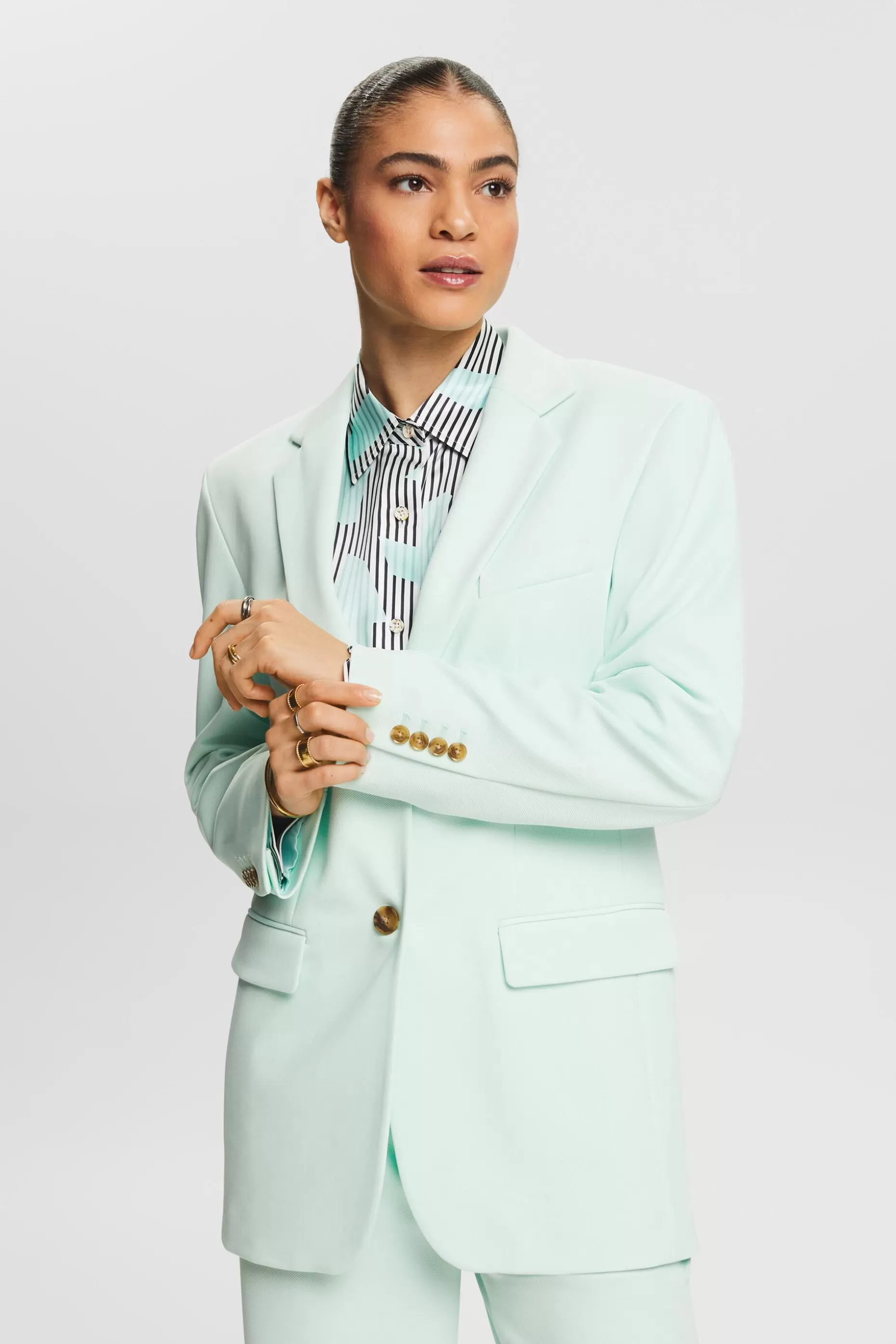 ESPRIT Unisex Mix & Match Single-Breasted Blazer at our Online Shop *Women Blazers
