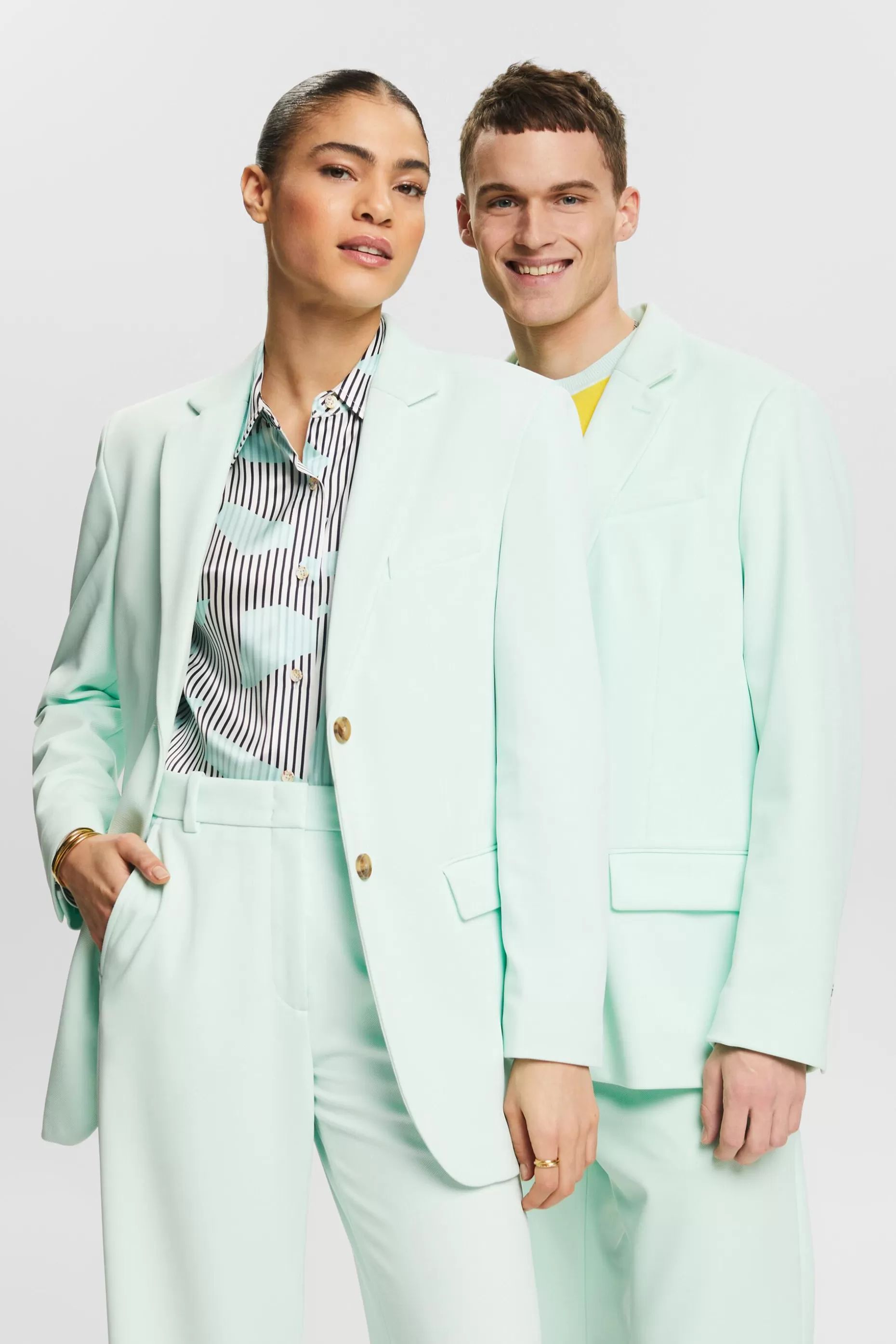 ESPRIT Unisex Mix & Match Single-Breasted Blazer at our Online Shop *Women Blazers