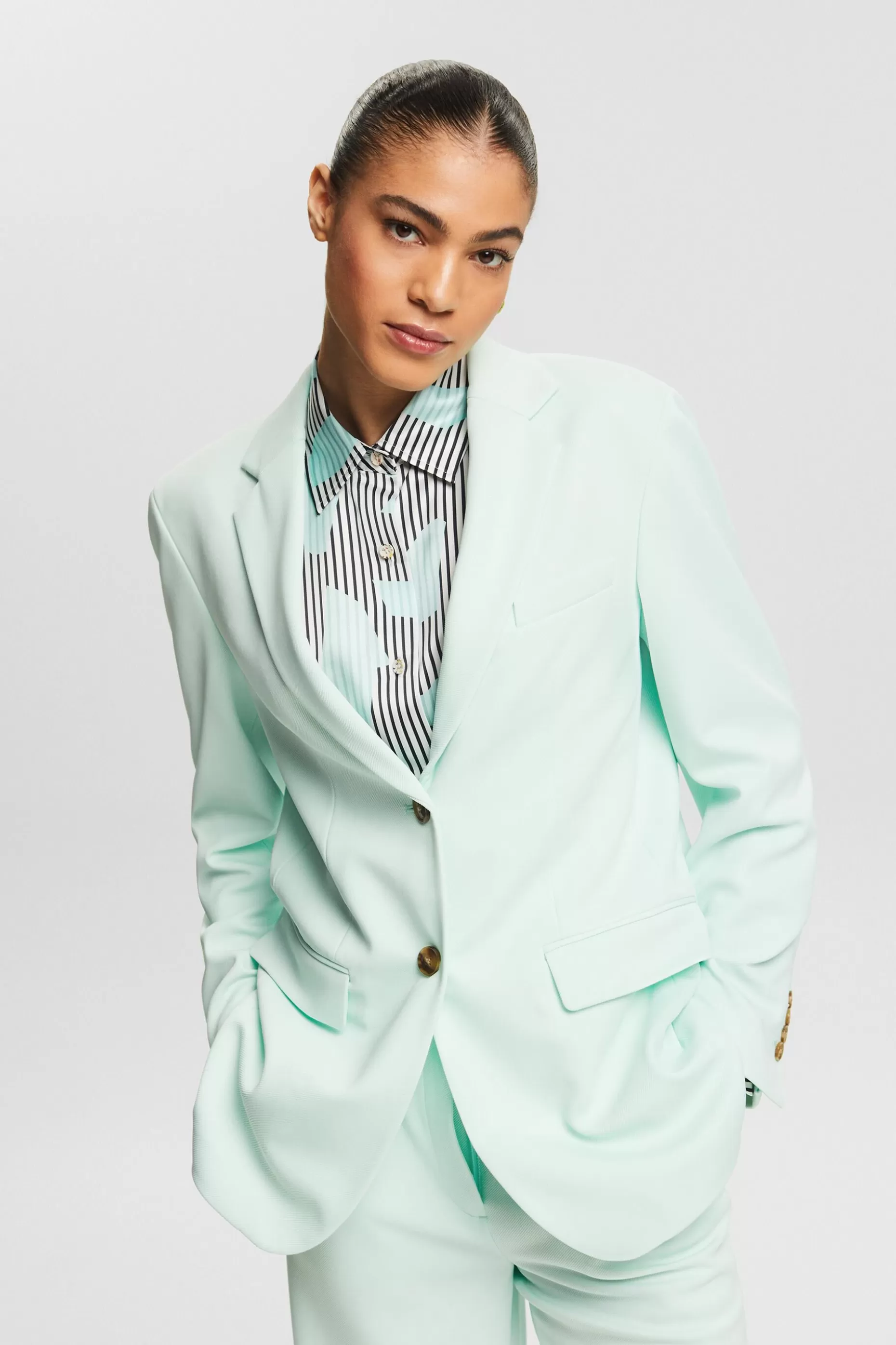 ESPRIT Unisex Mix & Match Single-Breasted Blazer at our Online Shop *Women Blazers