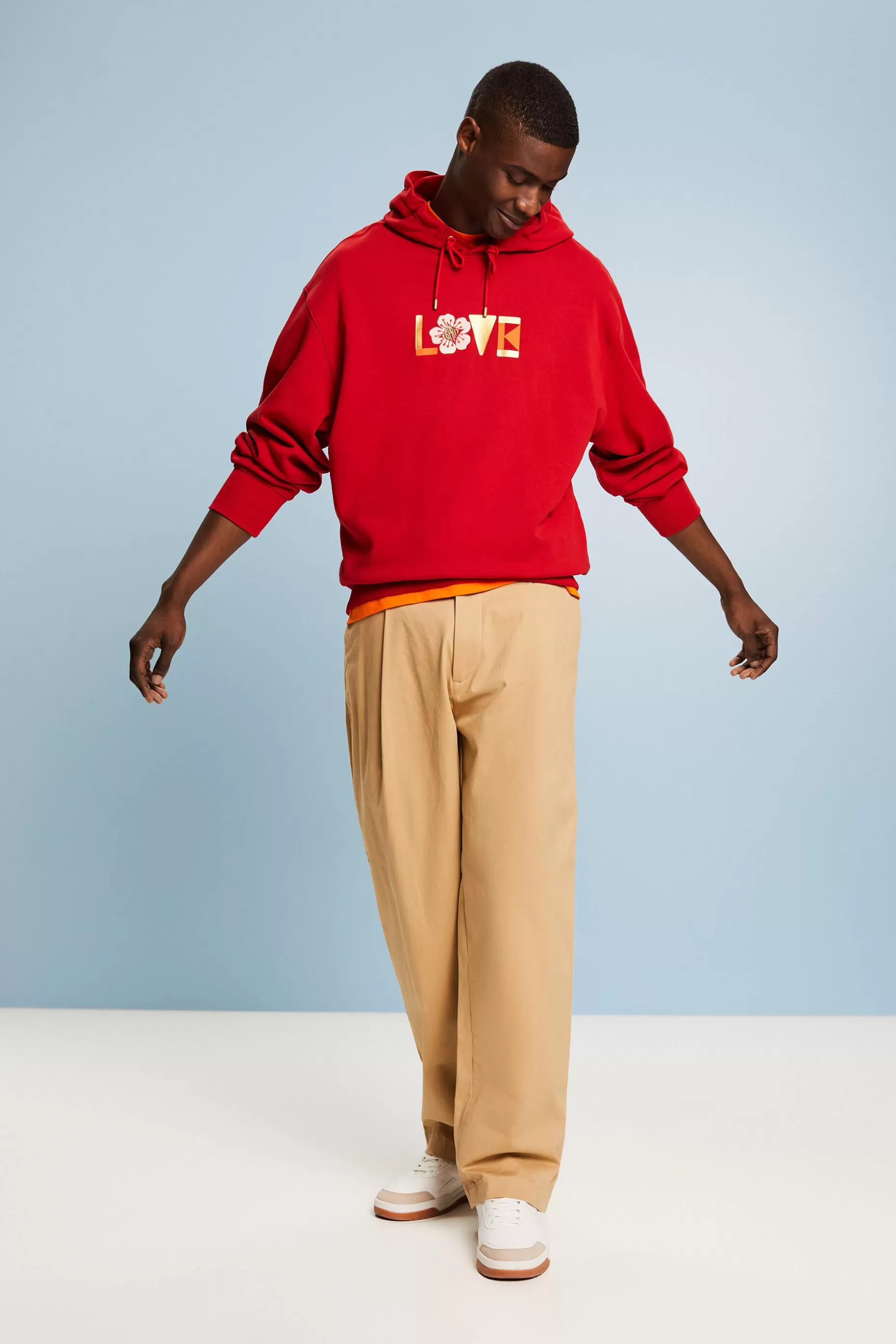 ESPRIT Unisex Oversize Print Hoodie at our Online Shop *Men Sweatshirts + Hoodies