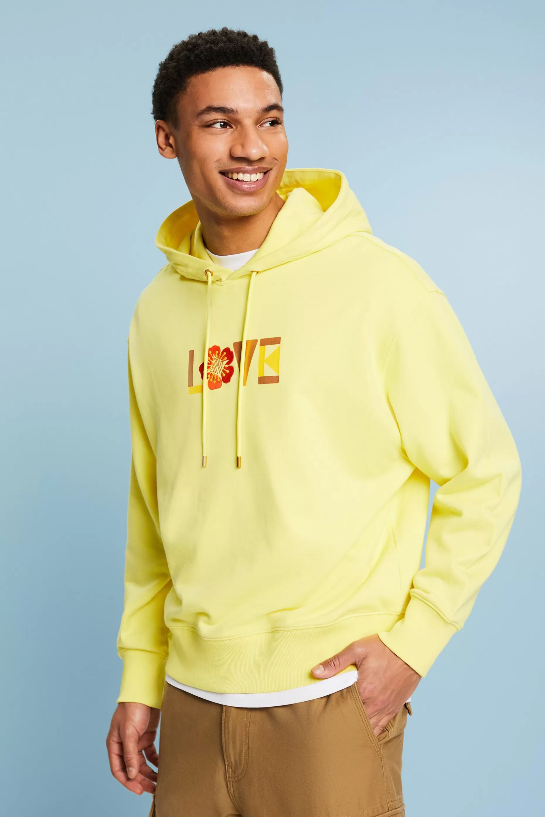 ESPRIT Unisex Oversize Print Hoodie at our Online Shop *Men Sweatshirts + Hoodies