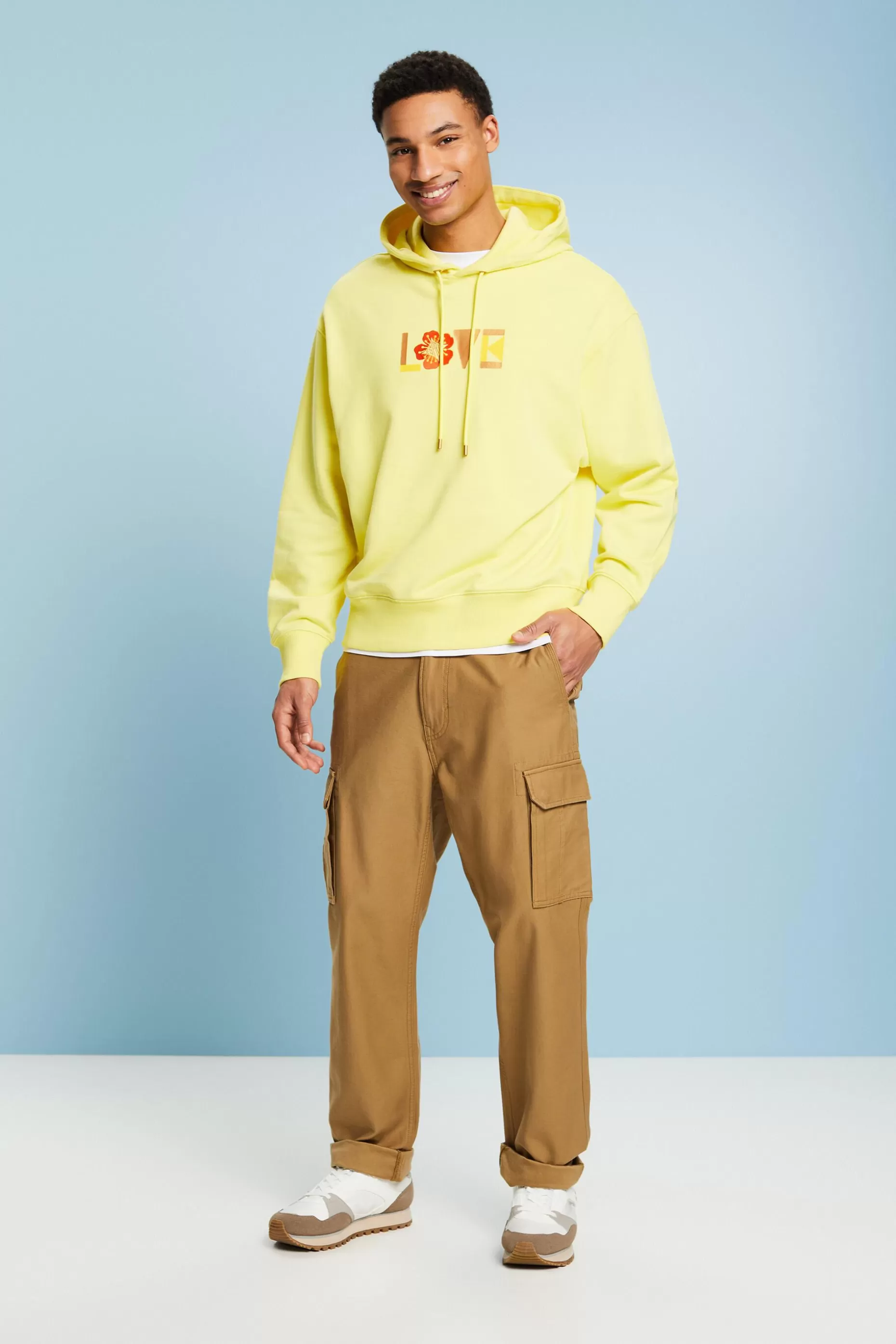 ESPRIT Unisex Oversize Print Hoodie at our Online Shop *Men Sweatshirts + Hoodies