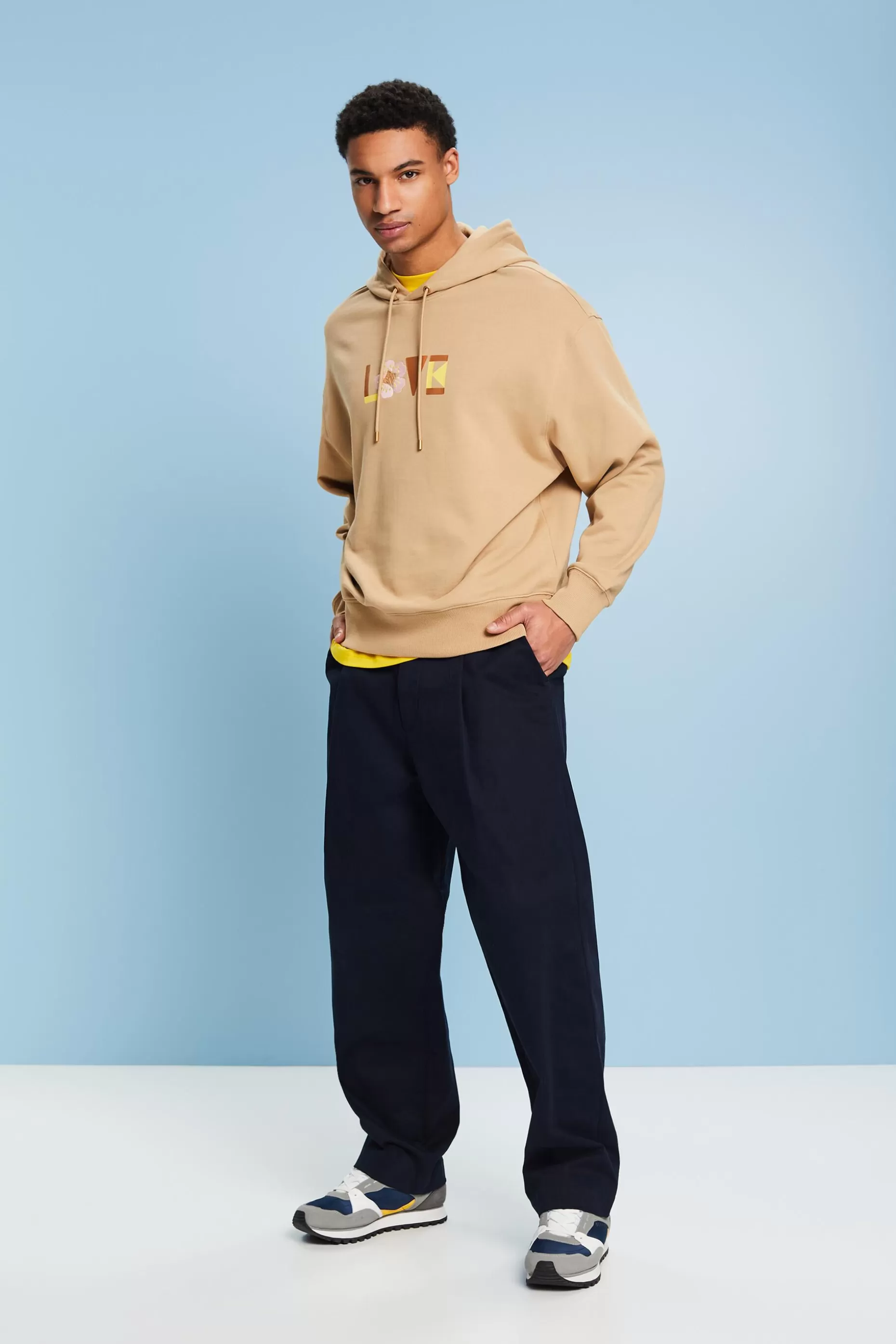 ESPRIT Unisex Oversize Print Hoodie at our Online Shop *Men Sweatshirts + Hoodies