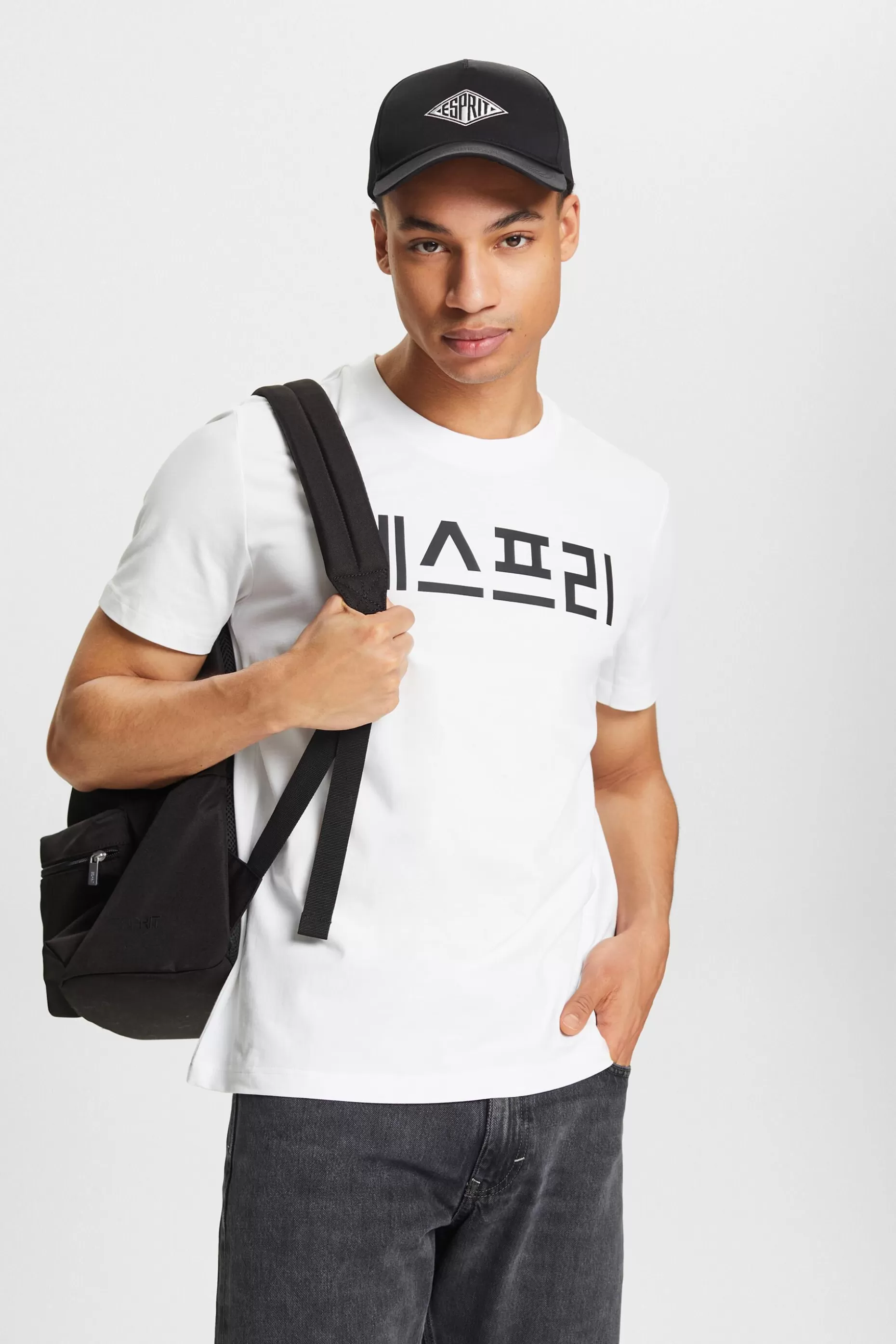 ESPRIT Unisex Printed Cotton Jersey T-Shirt at our Online Shop *Men T-Shirts + Polos