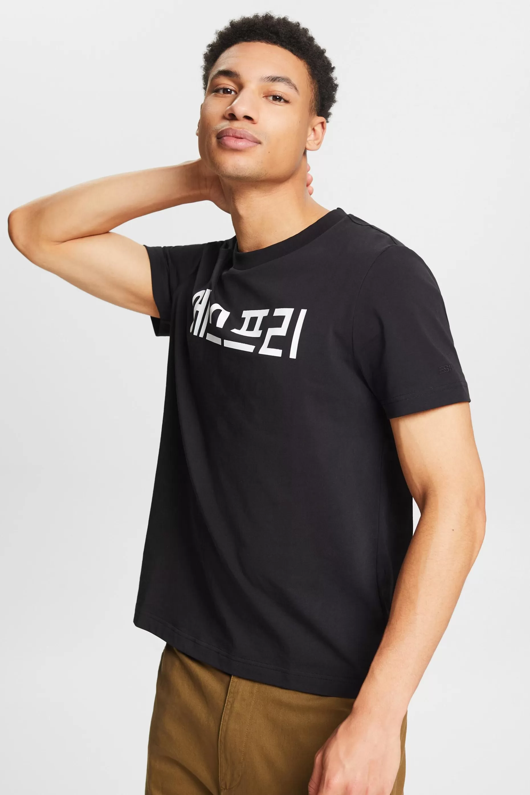 ESPRIT Unisex Printed Cotton Jersey T-Shirt at our Online Shop *Men T-Shirts + Polos