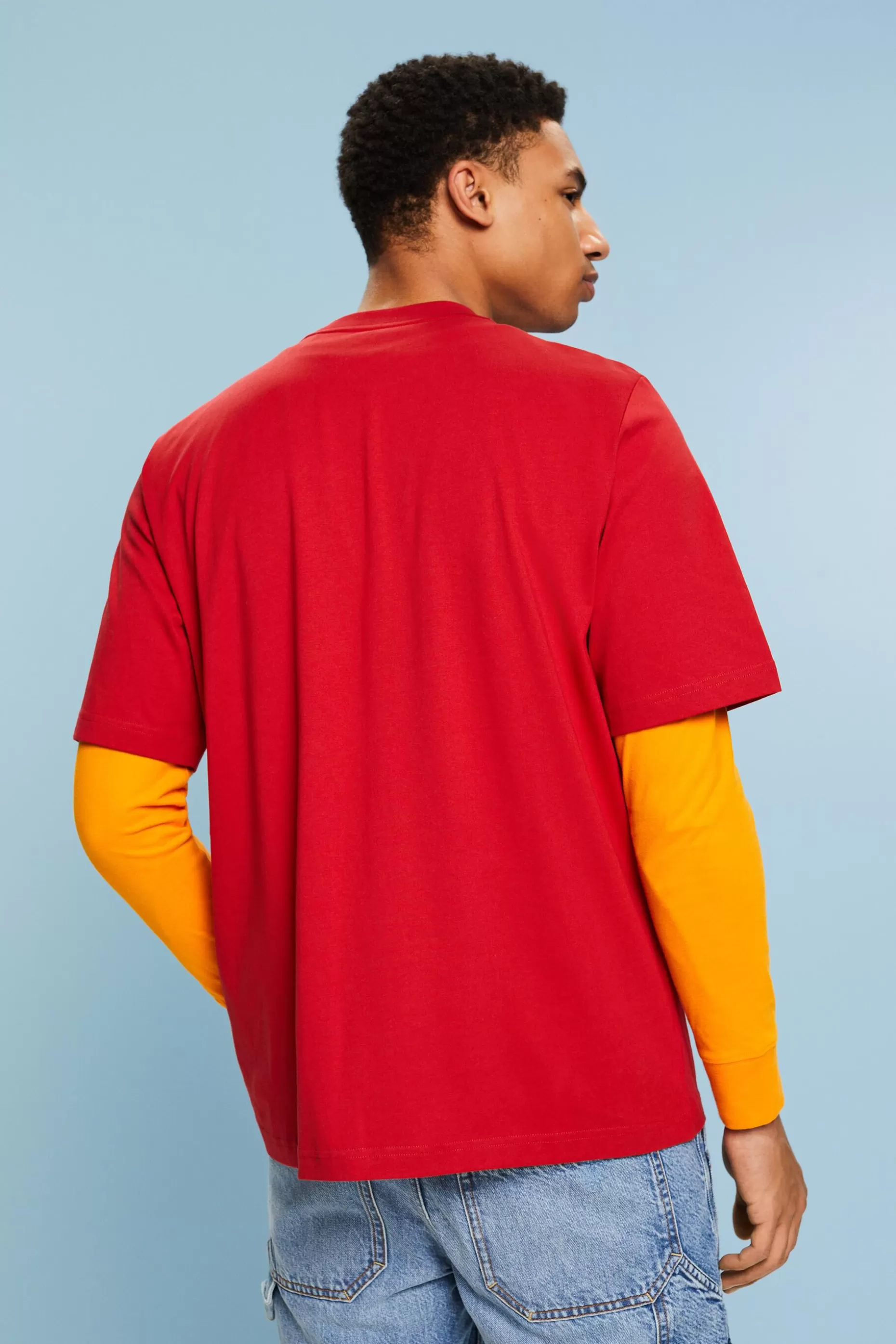 ESPRIT Unisex Printed Pima Cotton T-Shirt at our Online Shop *Men T-Shirts + Polos