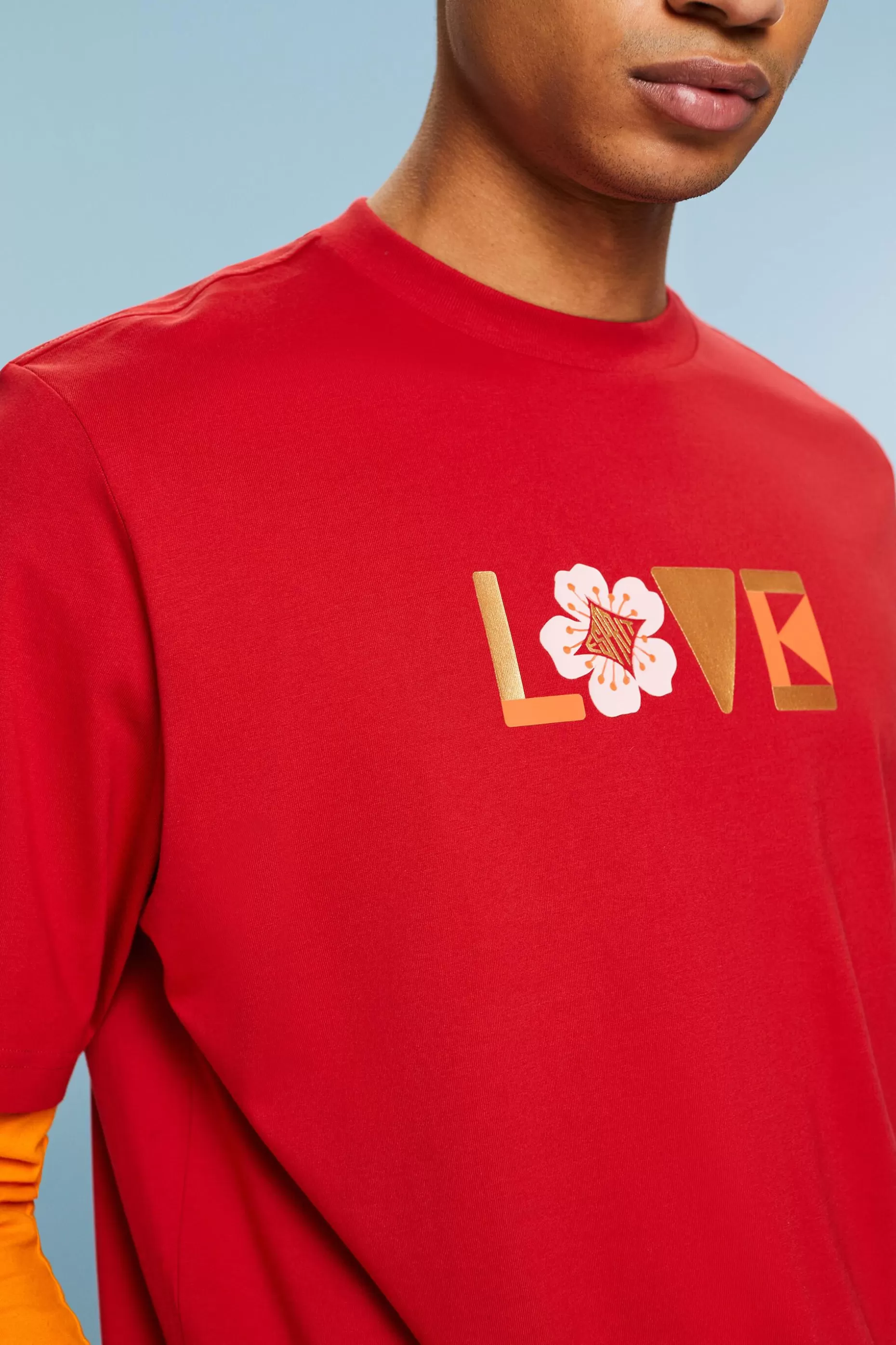 ESPRIT Unisex Printed Pima Cotton T-Shirt at our Online Shop *Men T-Shirts + Polos