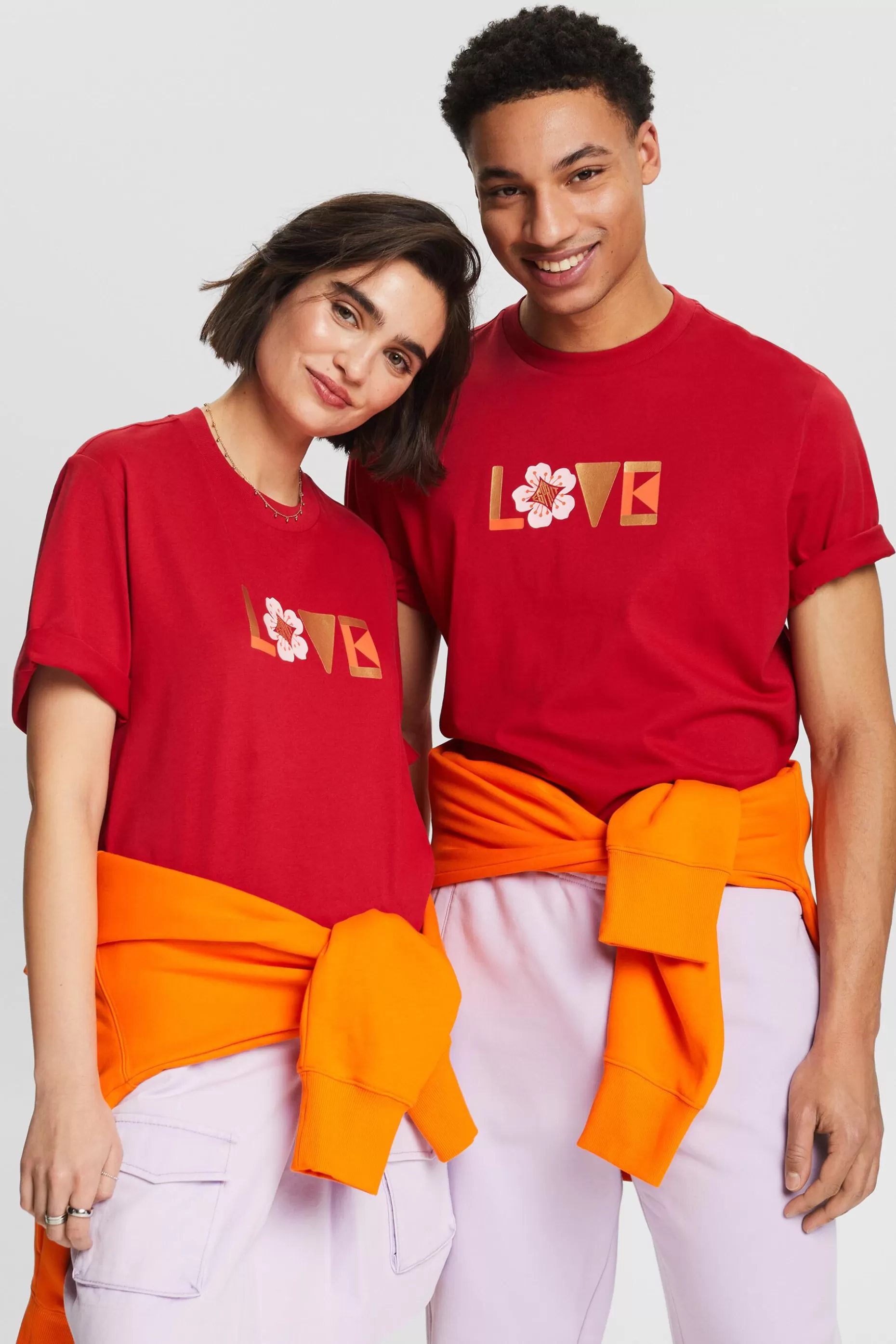 ESPRIT Unisex Printed Pima Cotton T-Shirt at our Online Shop *Men T-Shirts + Polos